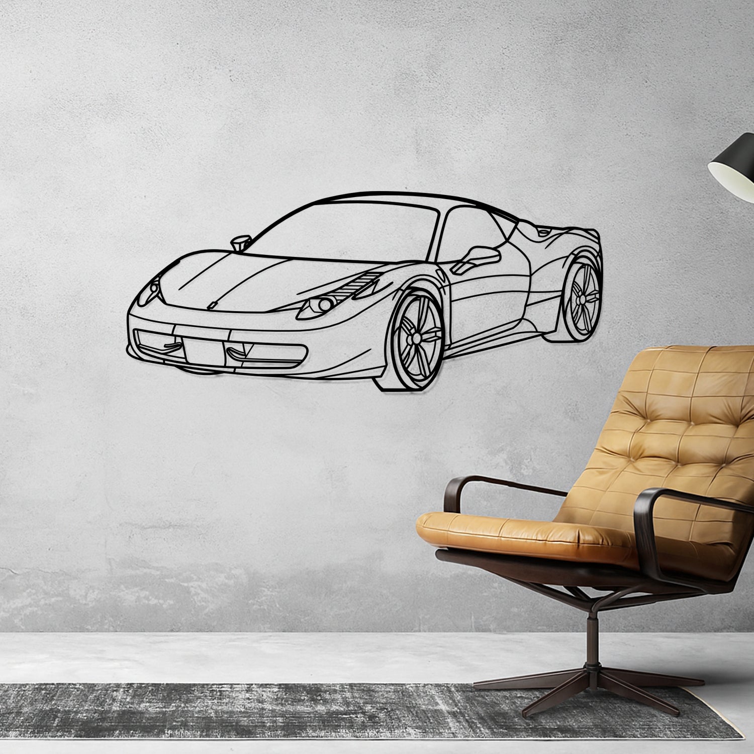 Caterham - 3D Perspective Front - Metal Silhouette