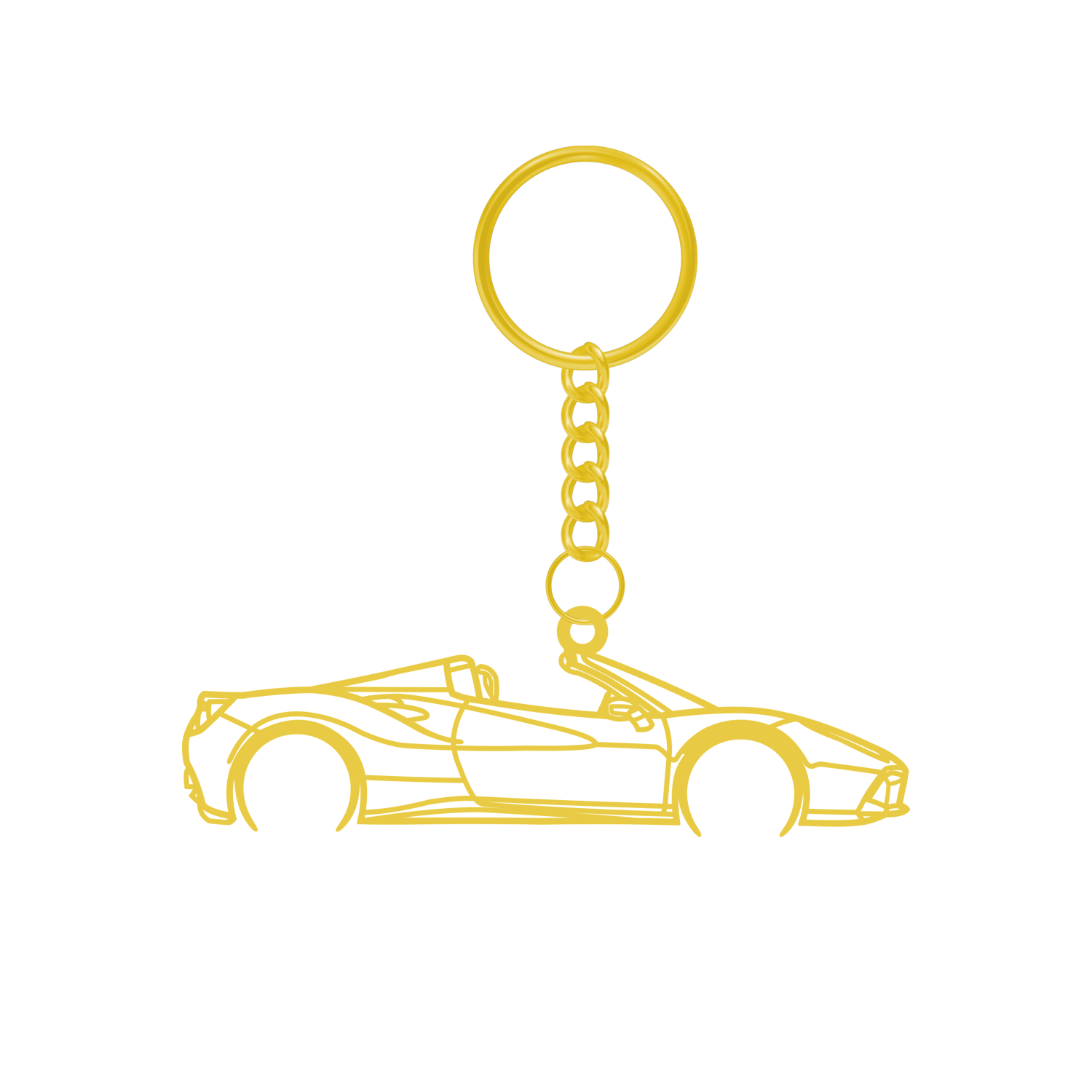 Ferrari 488 Spider (2015-2019) - Metal Keychain