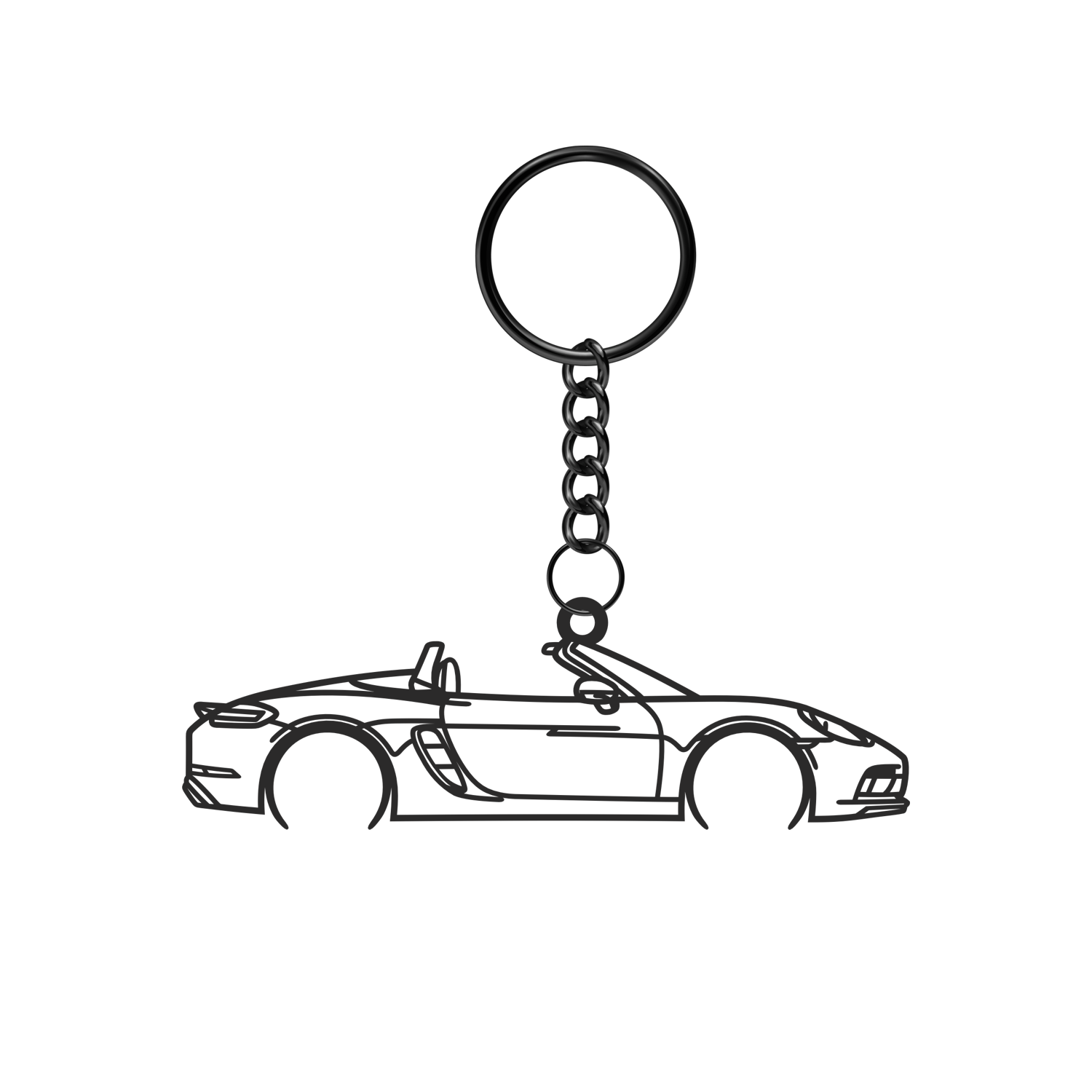 Porsche 718 Boxster GTS (2017-2019) - Metal Keychain