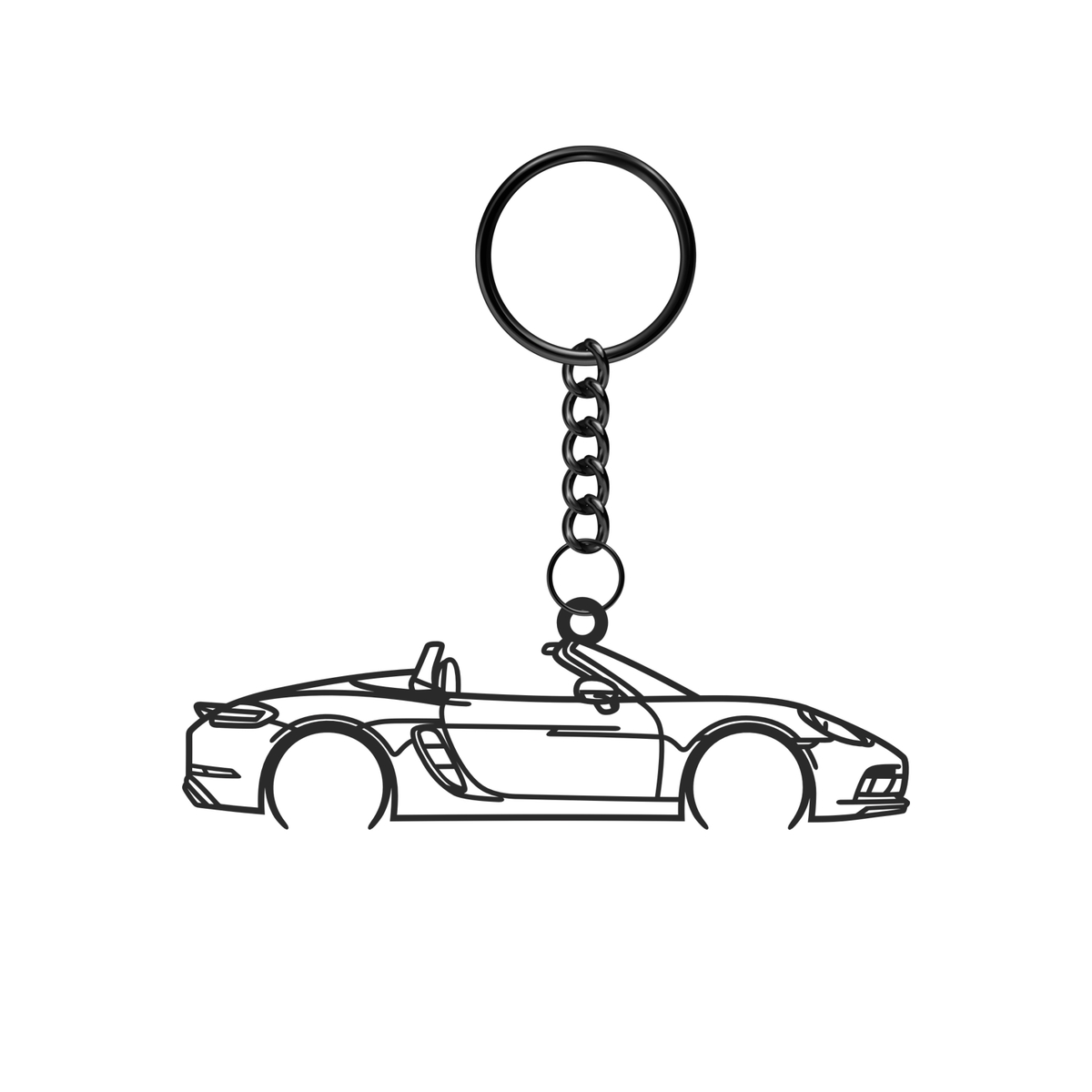 Porsche 718 Boxster GTS (2017-2019) - Metal Keychain
