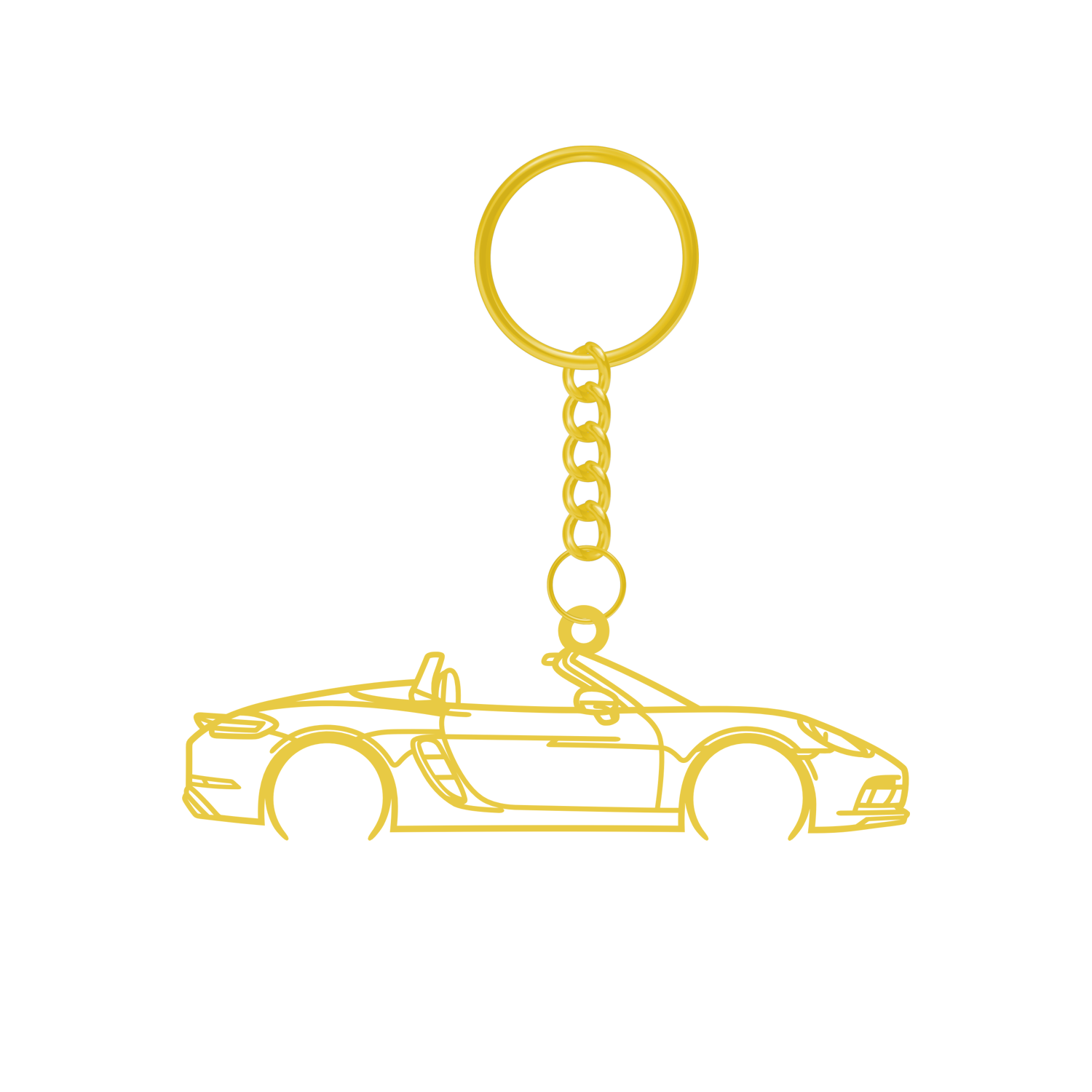 Porsche 718 Boxster GTS (2017-2019) - Metal Keychain