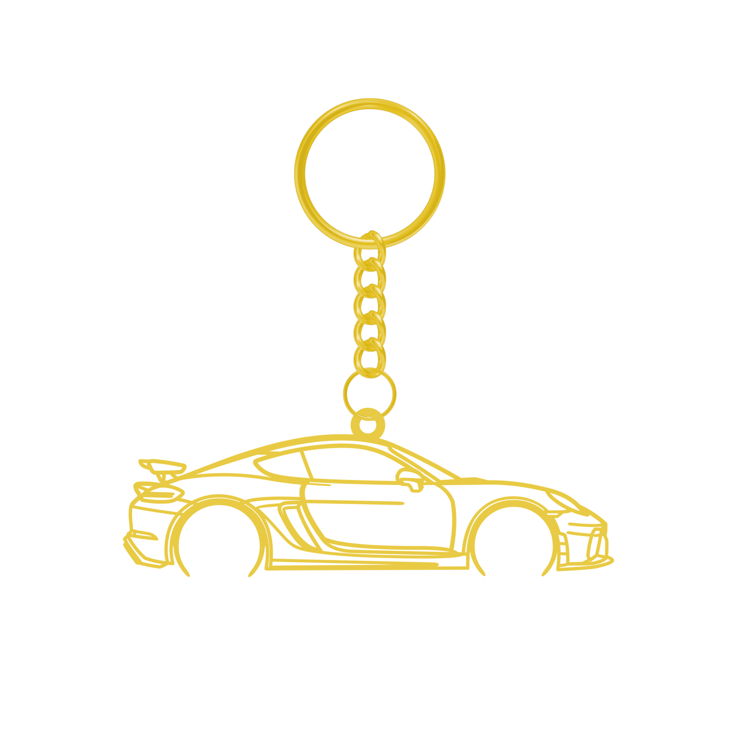 Porsche 718 GT4 (2019-2023) - Metal Keychain