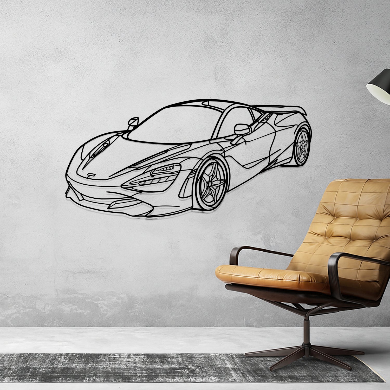 Caterham - 3D Perspective Front - Metal Silhouette