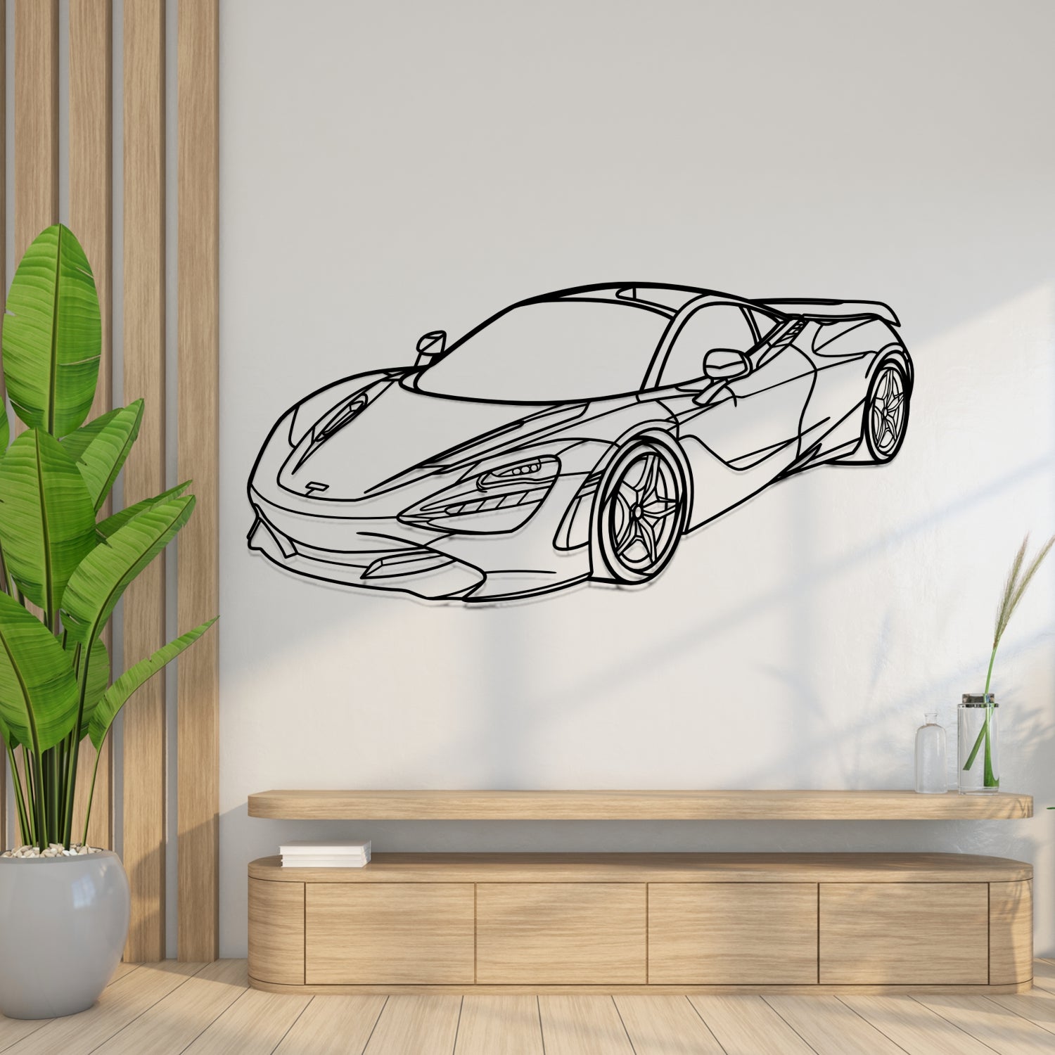 Caterham - 3D Perspective Front - Metal Silhouette