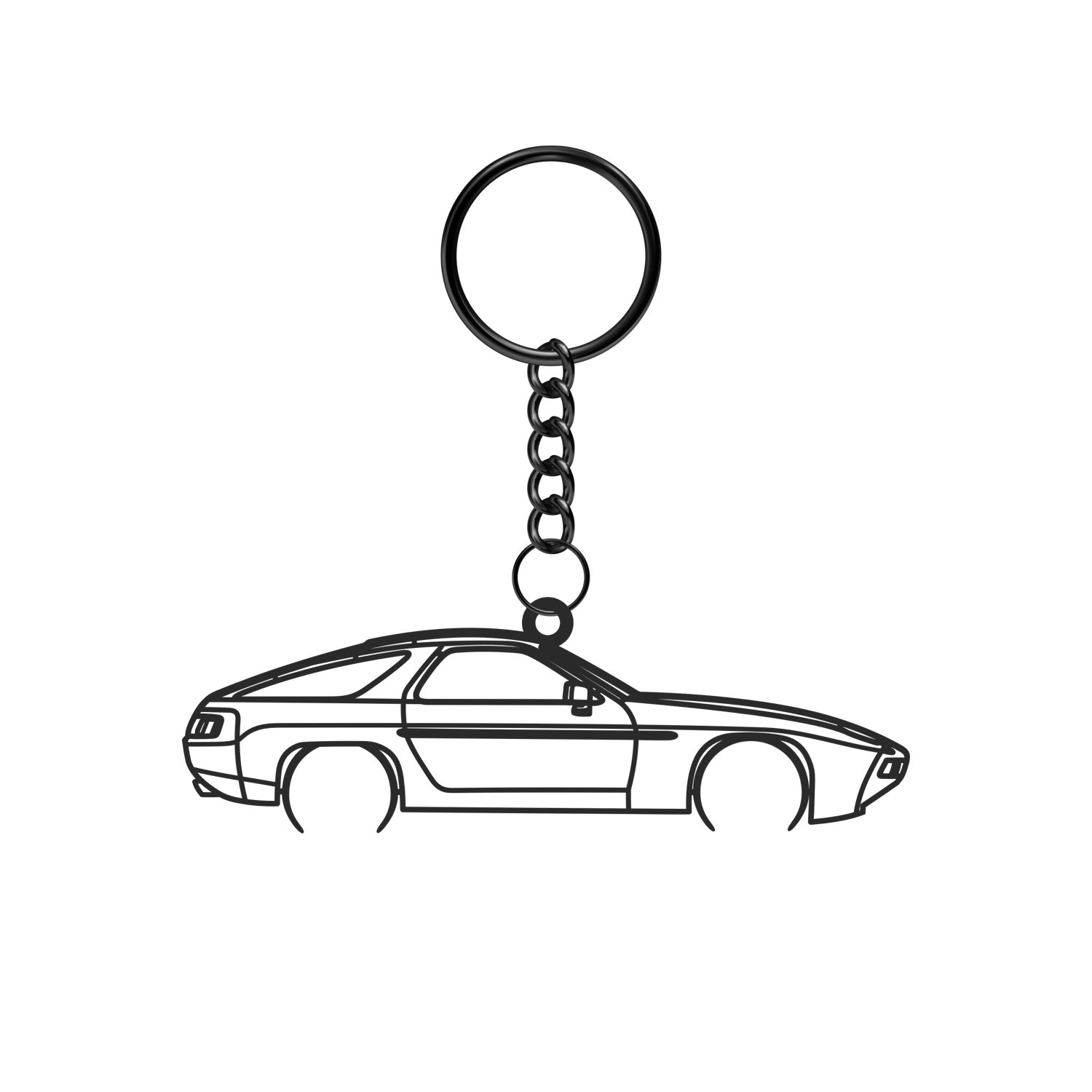 Porsche 928 Phase 1 (1977-1982) - Metal Keychain