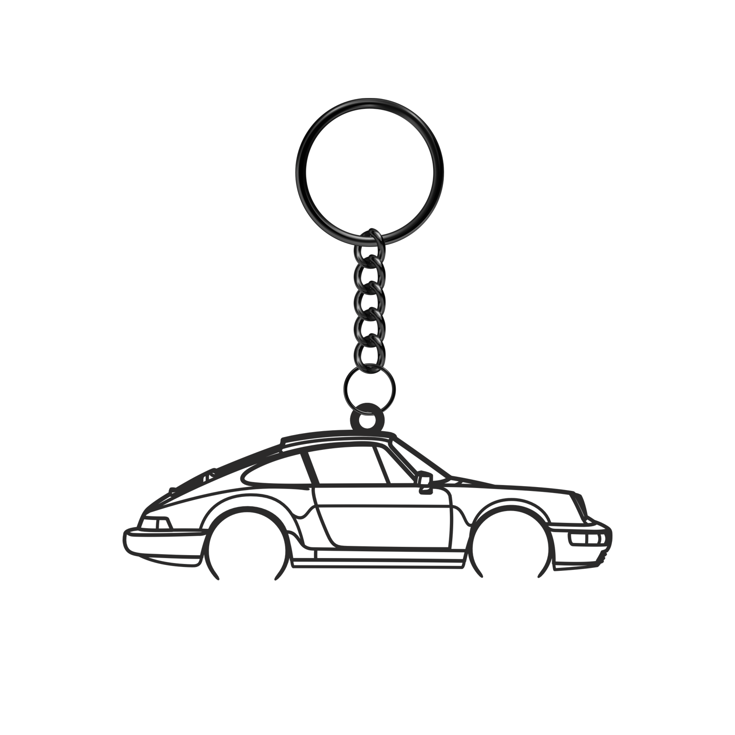 Porsche 911 964 Carrera (1989-1994) - Metal Keychain