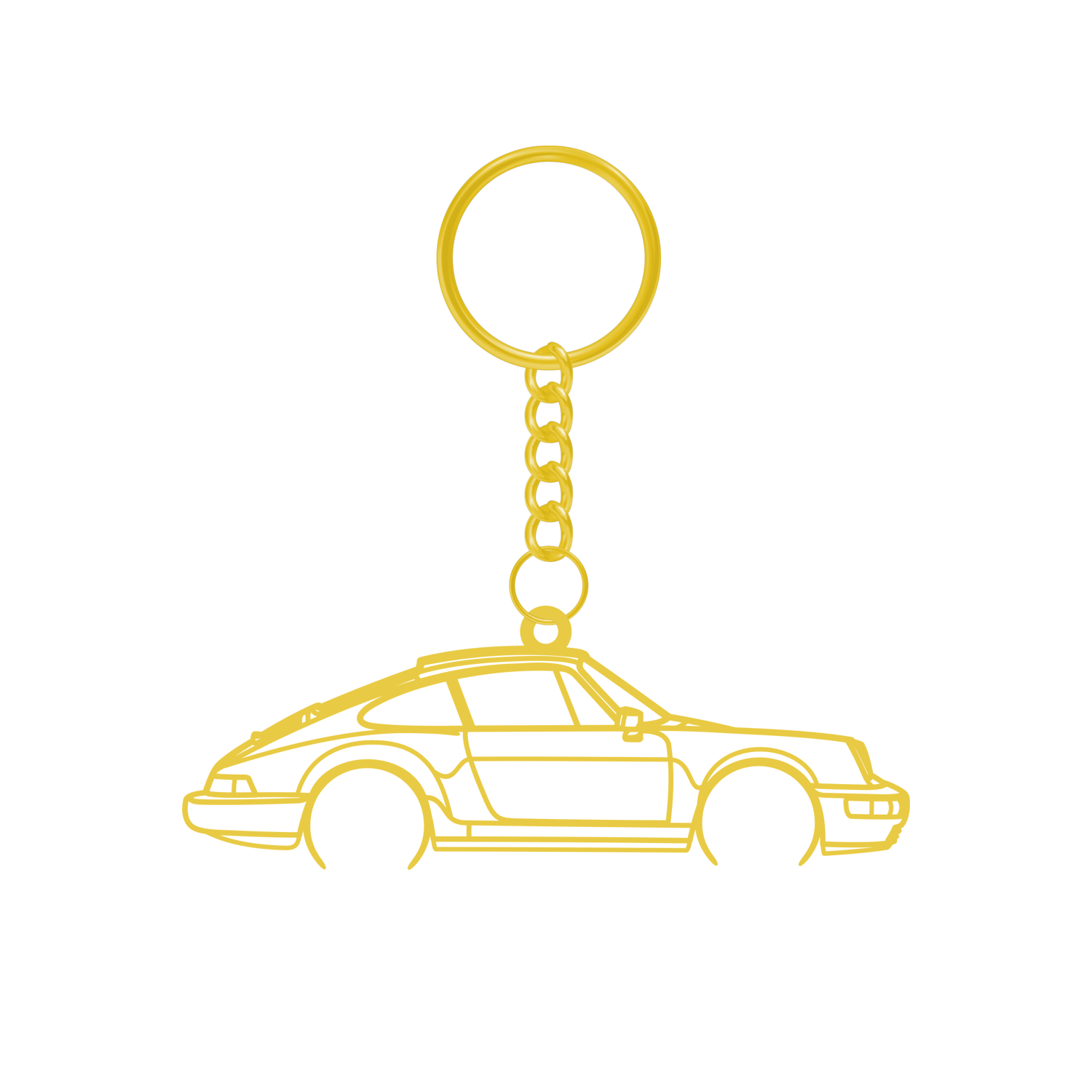 Porsche 911 964 Carrera (1989-1994) - Metal Keychain