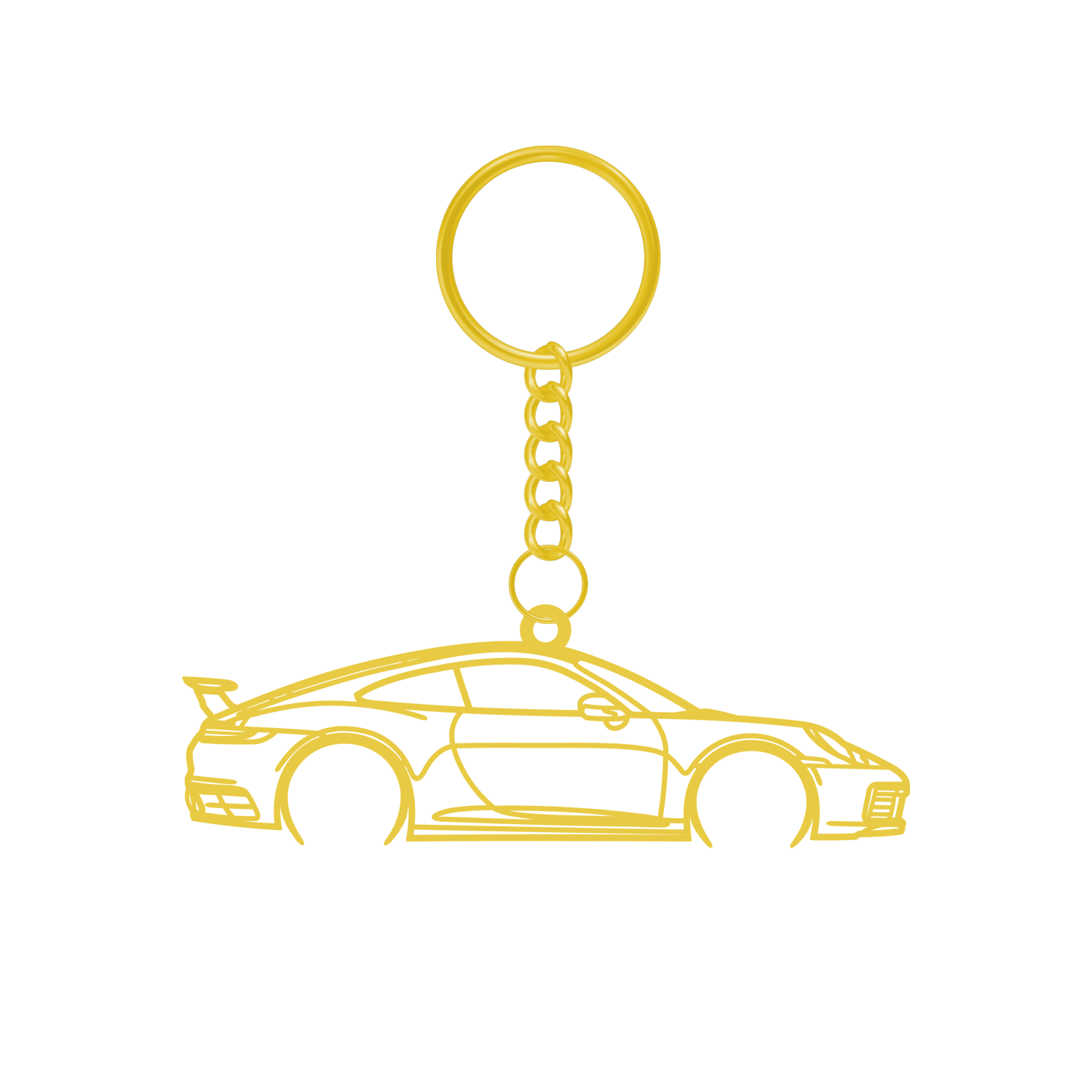 Porsche 911 992 Carrera Aerokit (2019-2024) - Metal Key Ring