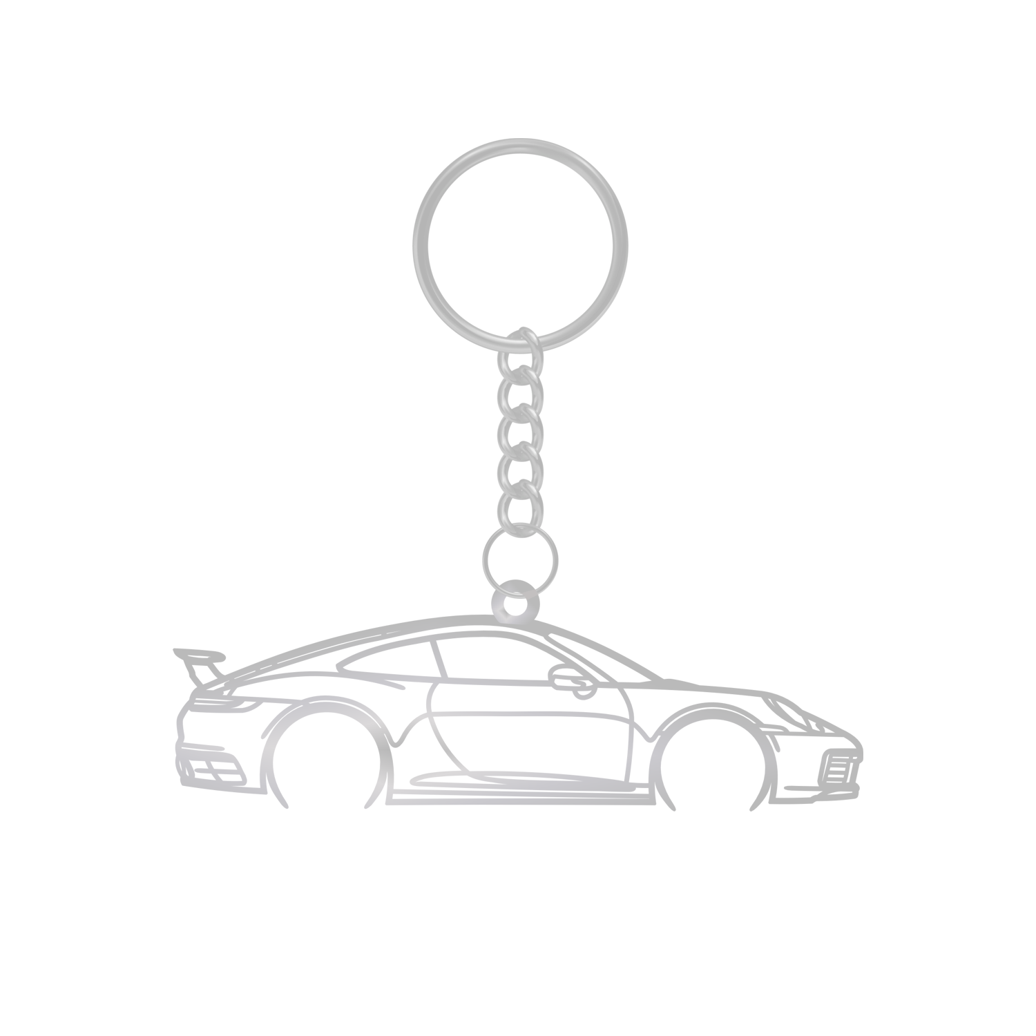 Porsche 911 992 Carrera Aerokit (2019-2024) - Metal Key Ring