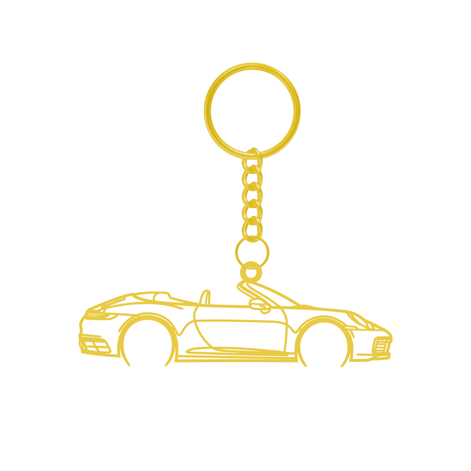 Porsche 991 992 Carrera Cabrio (2019-2024) - Metal Key Ring
