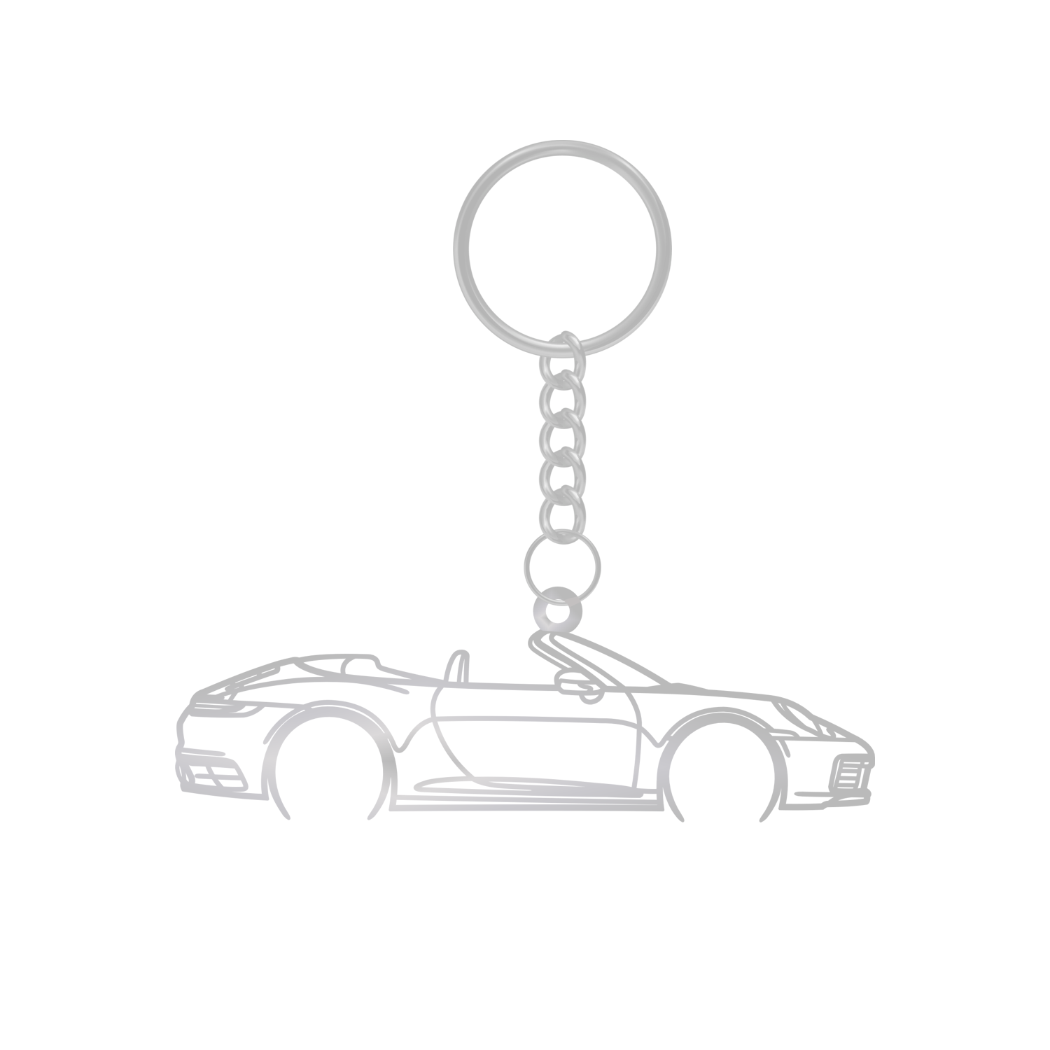Porsche 991 992 Carrera Cabrio (2019-2024) - Metal Key Ring