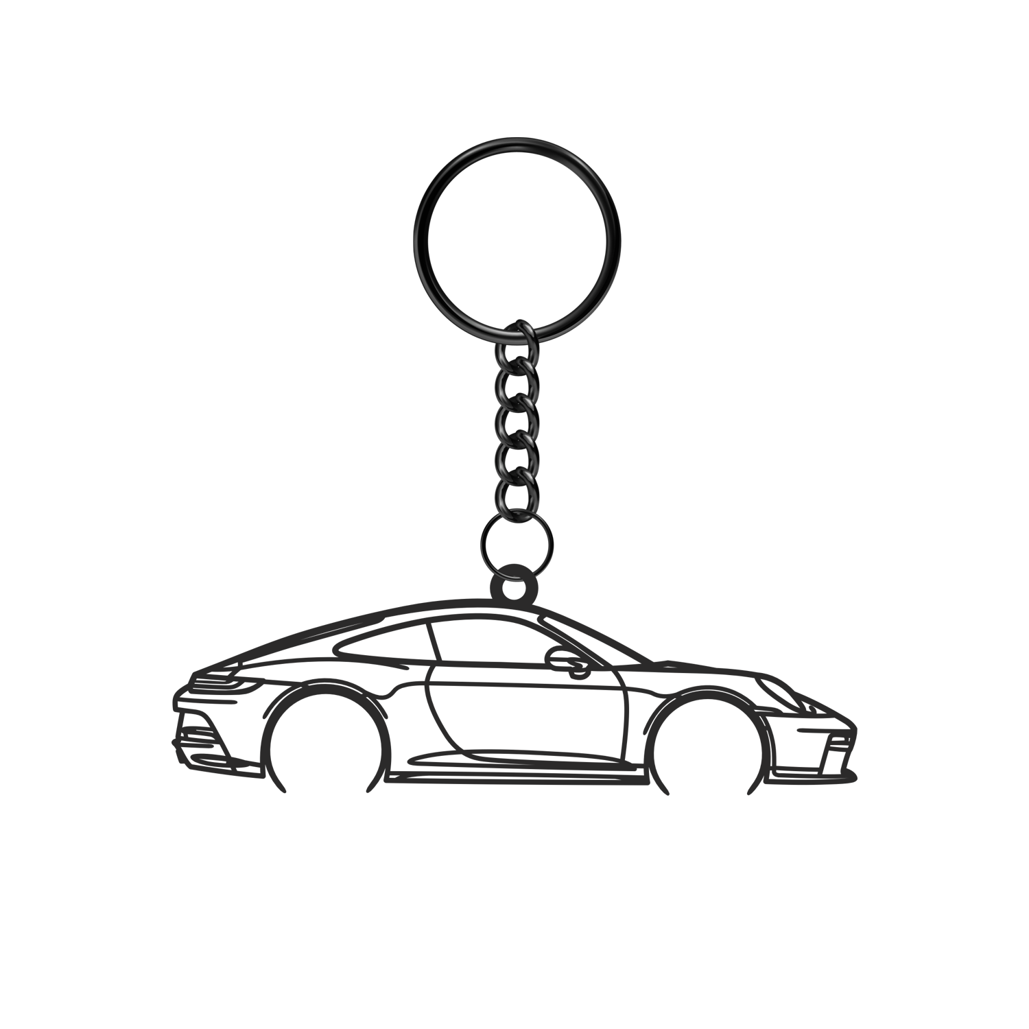 Porsche 911 992.1 GT3 Touring (2021-2023) - Metal Key Ring