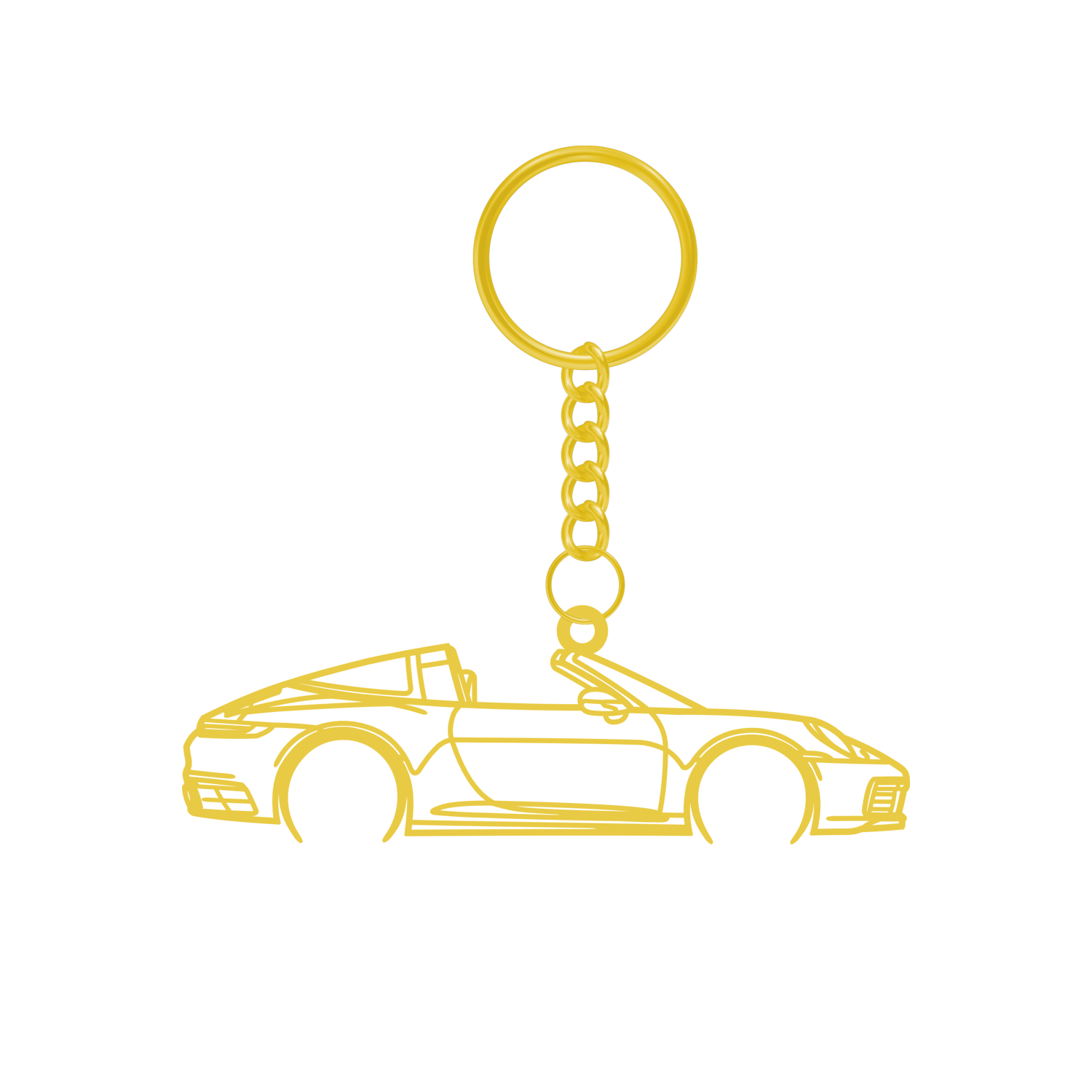 Porsche 911 992.1 Targa (2020-2024) - Metal Key Ring