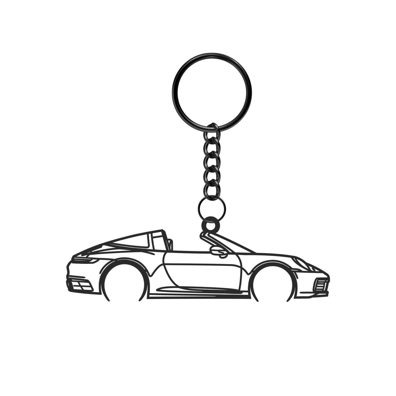 Porsche 911 992.1 Targa (2020-2024) - Metal Key Ring