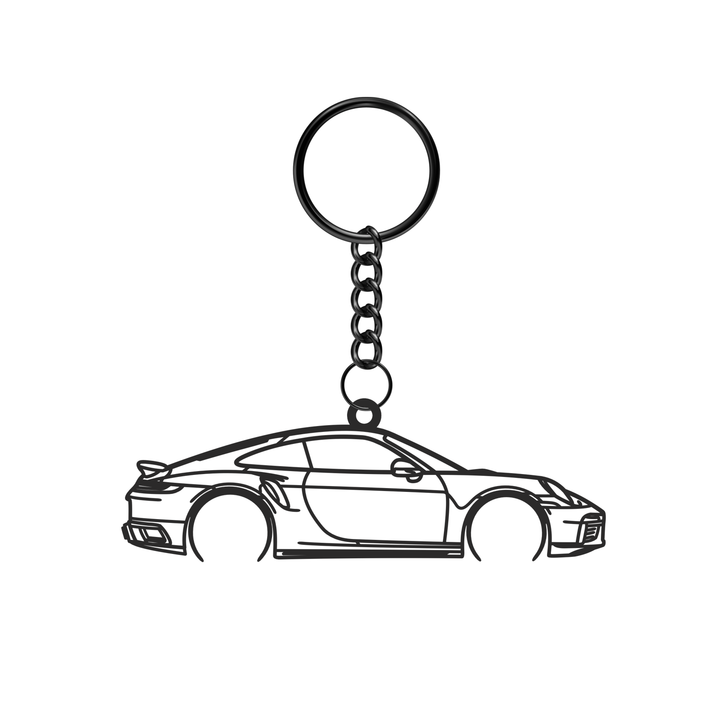 Porsche 911 992 Turbo S (2019-2024) - Metal Key Ring