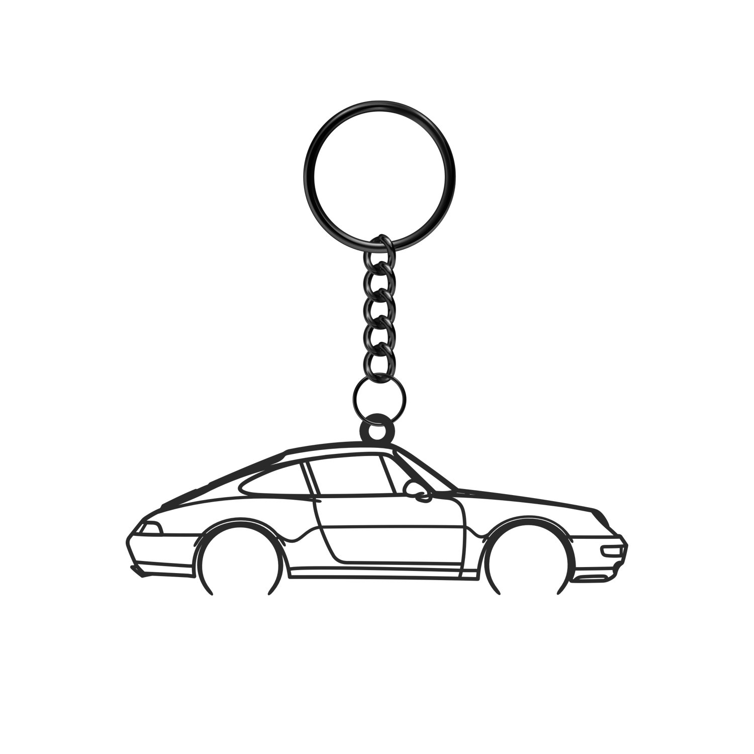 Porsche 911 993 Carrera (1994-1998) - Metal Keychain
