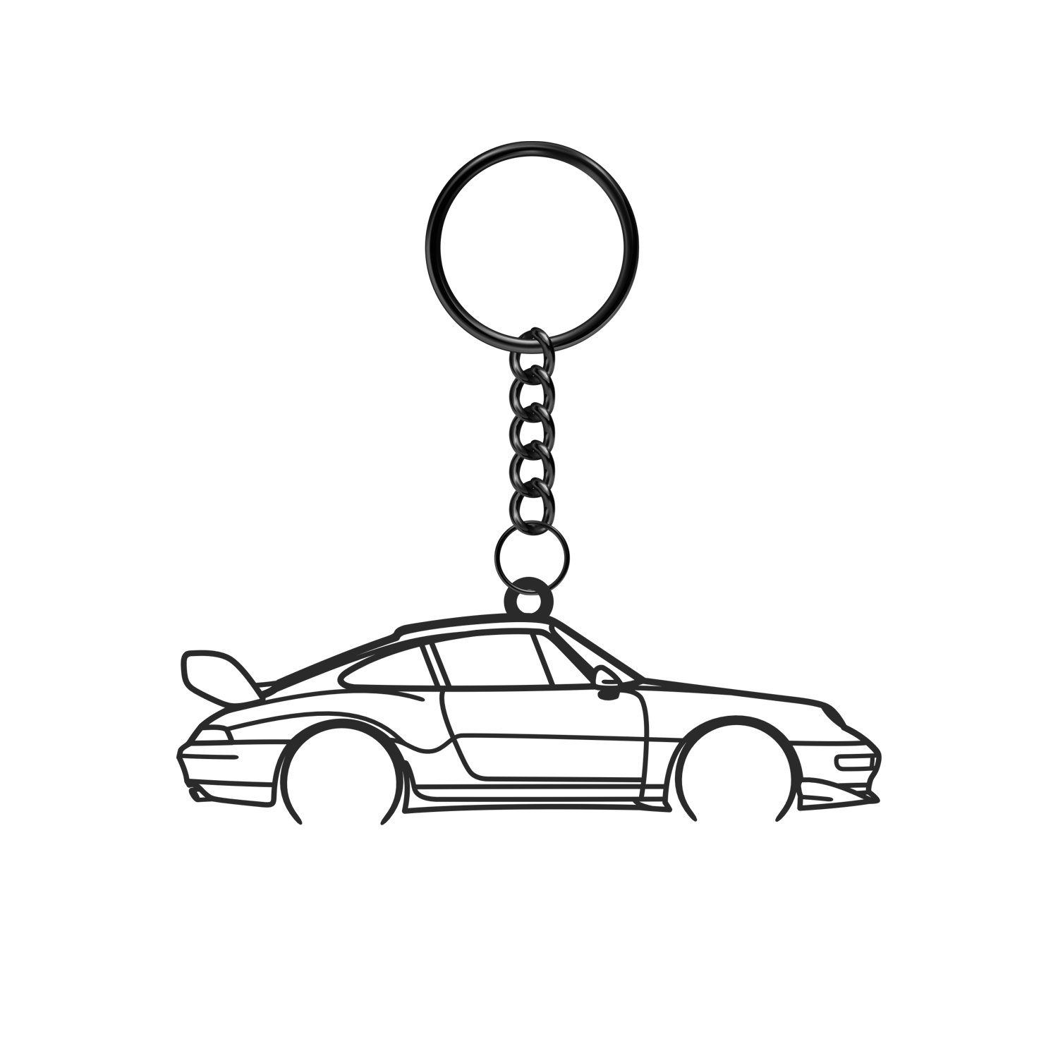 Porsche 911 993 Carrera RS (1995-1996) - Metal Keychain