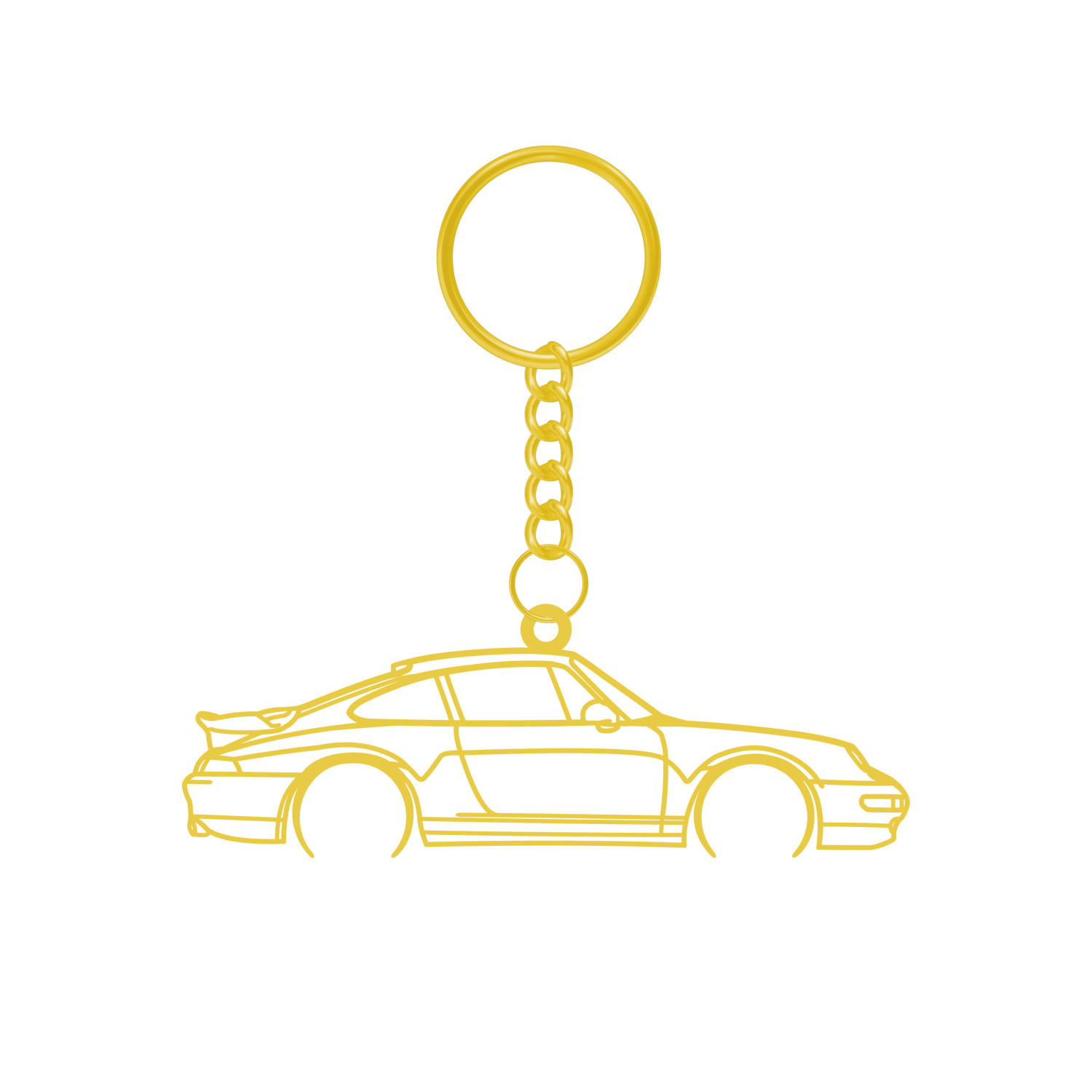 Porsche 911 993 Turbo (1995-1998) - Metal Keychain