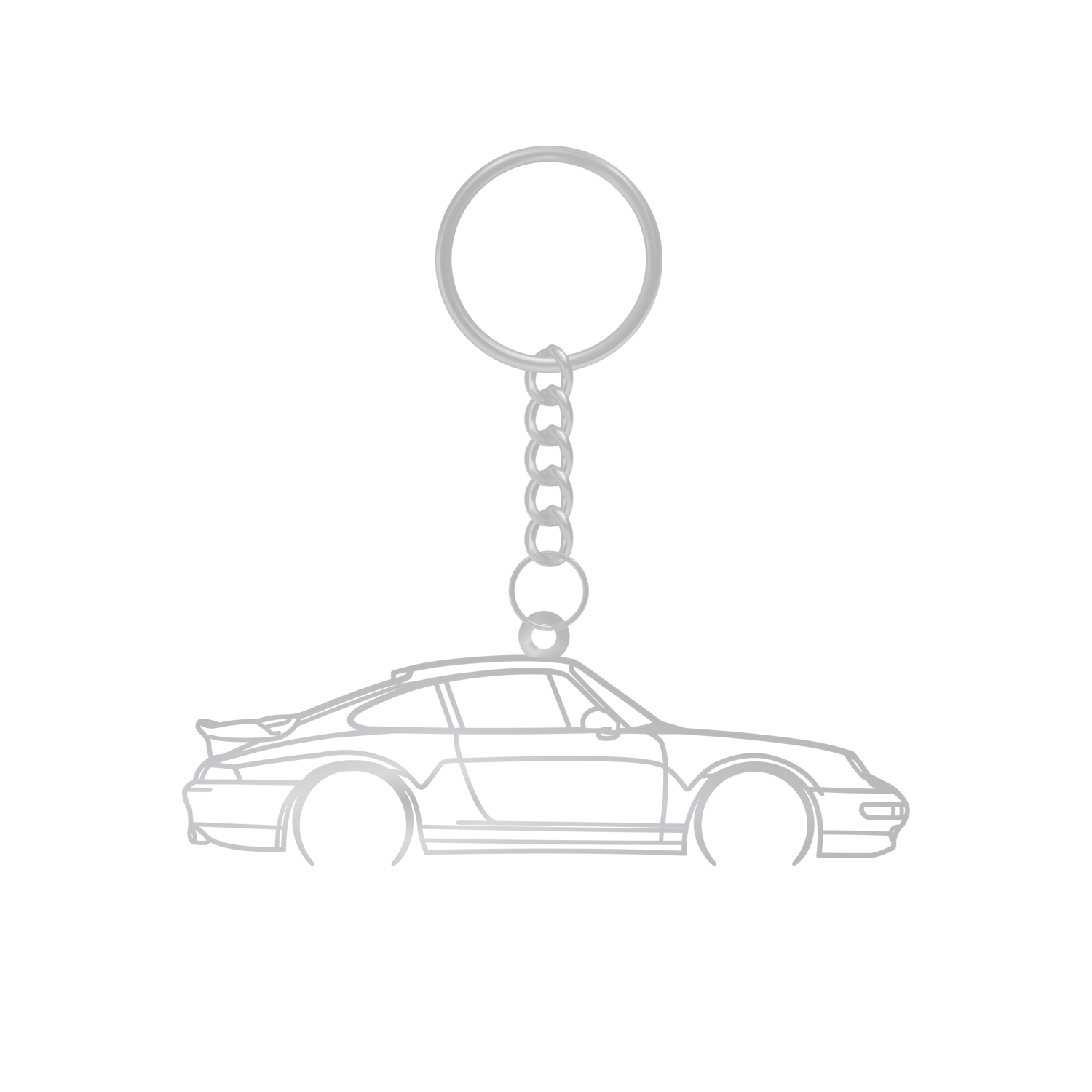 Porsche 911 993 Turbo (1995-1998) - Metal Keychain