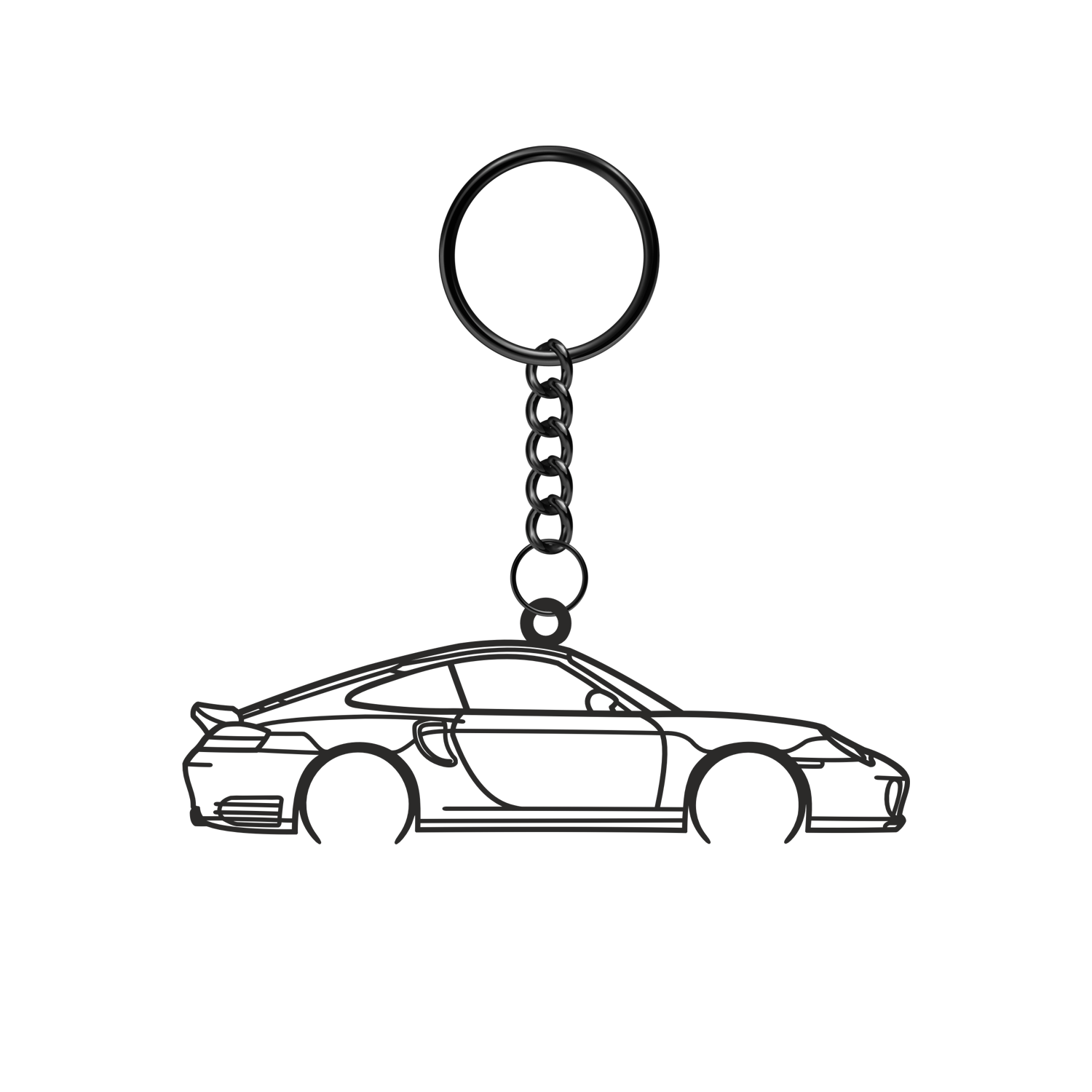 Porsche 911 996 Turbo (2000-2005) - Metal Keychain