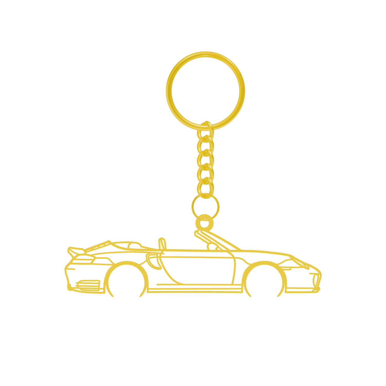 Porsche 911 996.2 Turbo Cabriolet (2002-2005) - Metal Key Ring