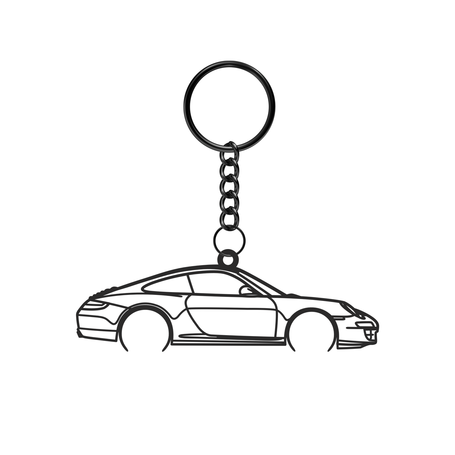 Porsche 911 997 Carrera (2004-2012) - Metal Keychain