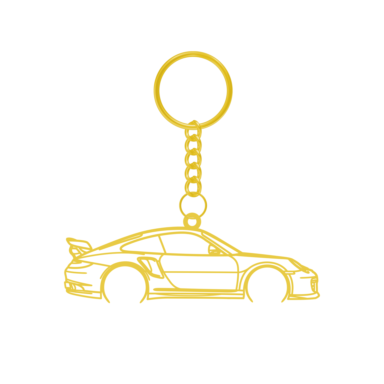 Porsche 911 997 GT2 RS (2010-2011) - Metal Keychain