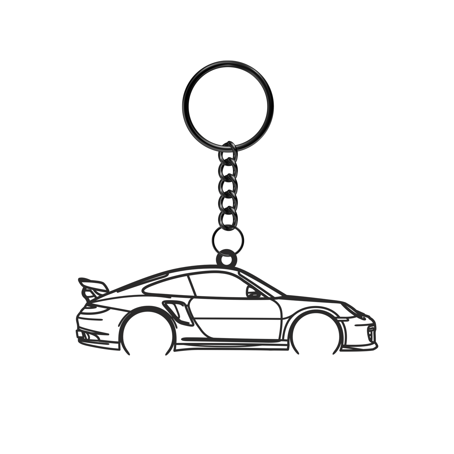 Porsche 911 997 GT2 RS (2010-2011) - Metal Keychain