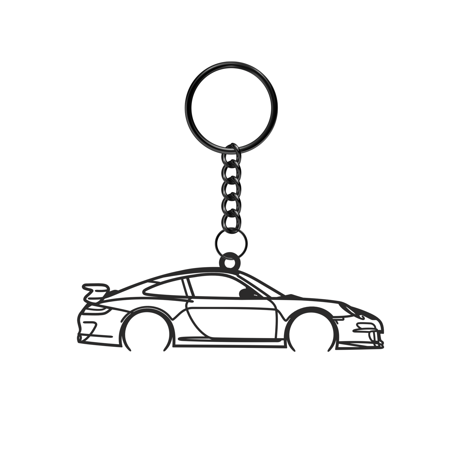 Porsche 911 997 GT3 (2006-2011) - Metal Keychain