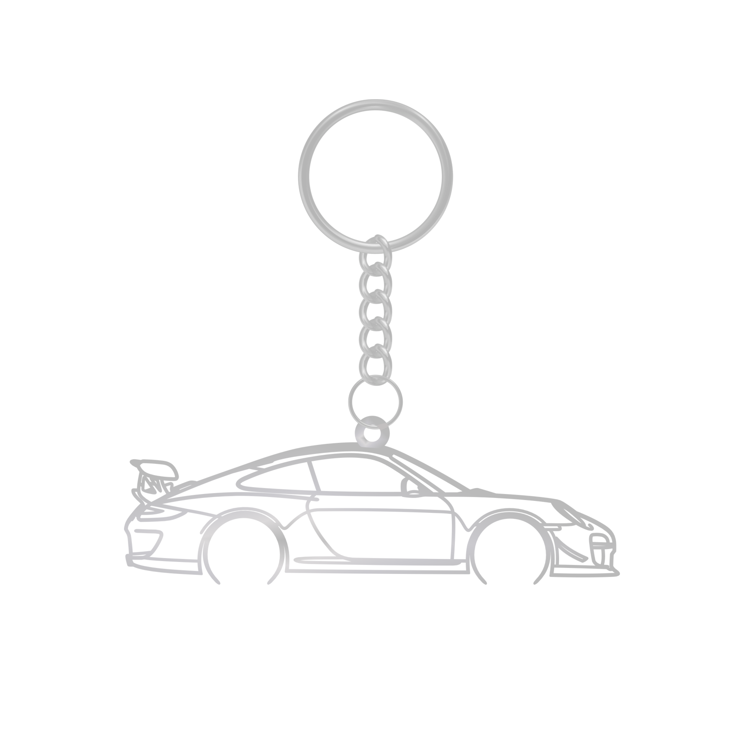 Porsche 911 997 GT3 RS (2006-2011) - Metal Keychain