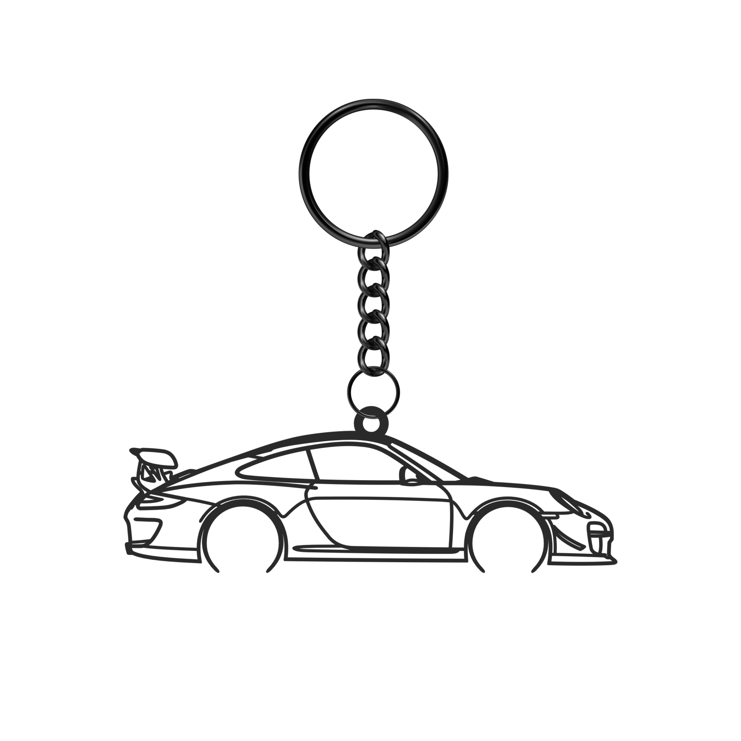 Porsche 911 997 GT3 RS (2006-2011) - Metal Keychain