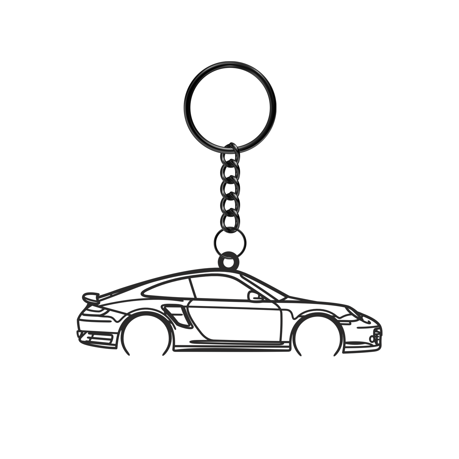 Porsche 911 997.1 Turbo S (2006-2009) - Metal Key Ring