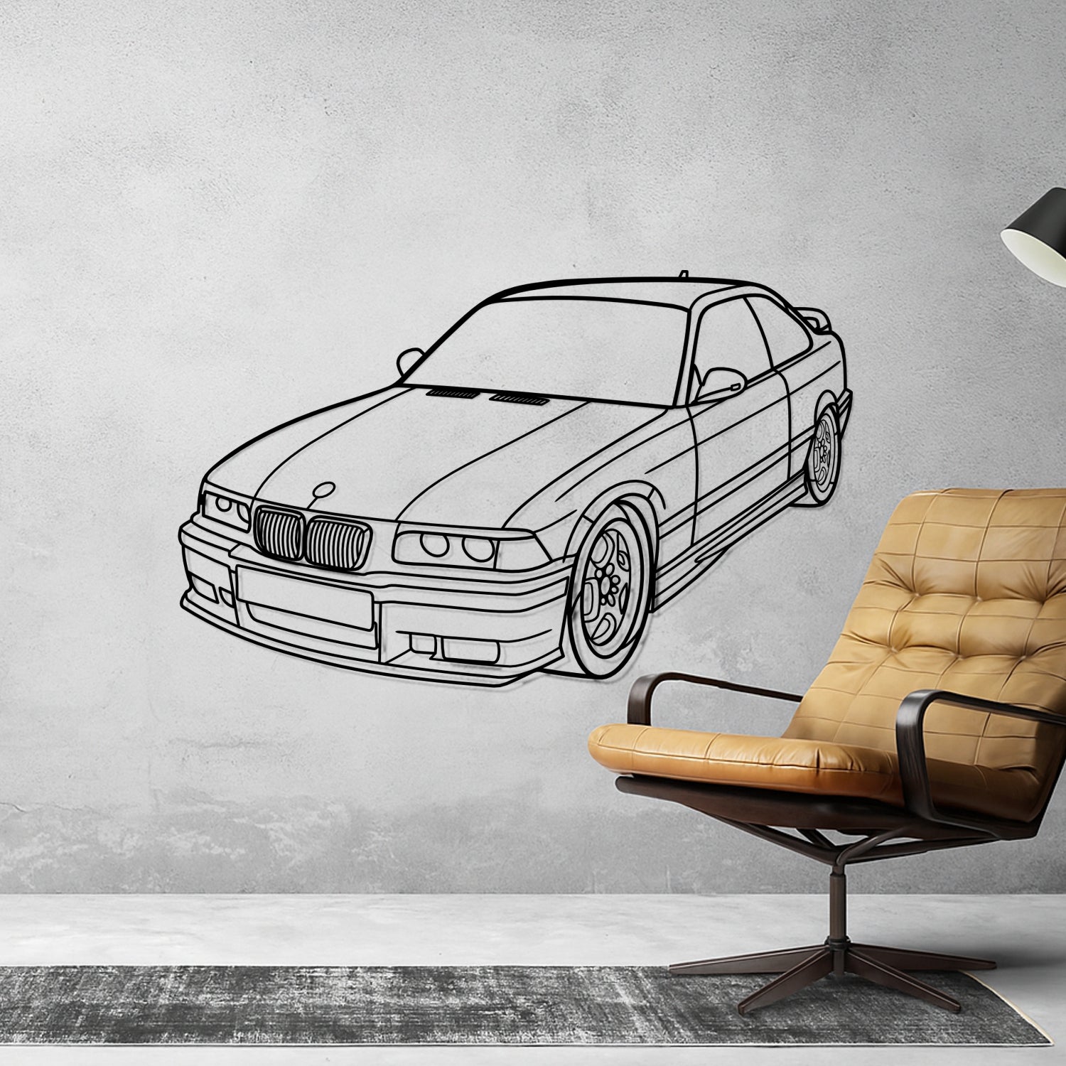 Caterham - 3D Perspective Front - Metal Silhouette