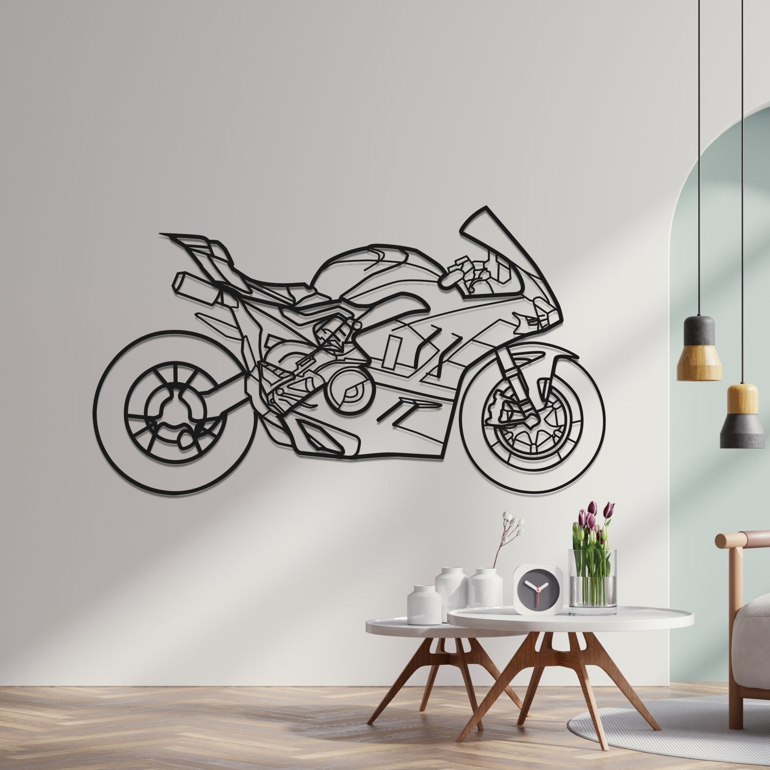 Ducati Panigale V4 R - Metal Wall Silhouette