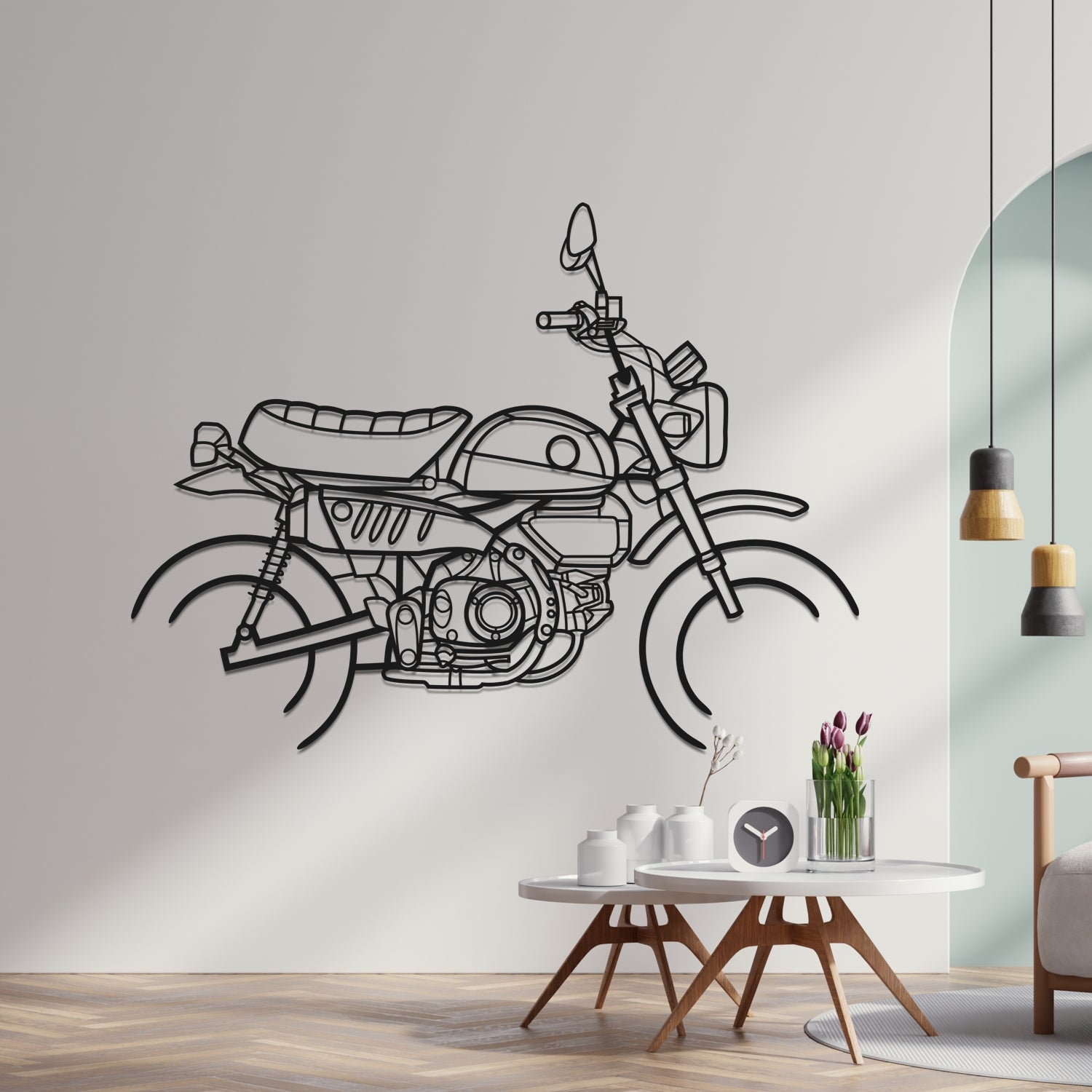 Honda Monkey 125 - Metal Wall Silhouette