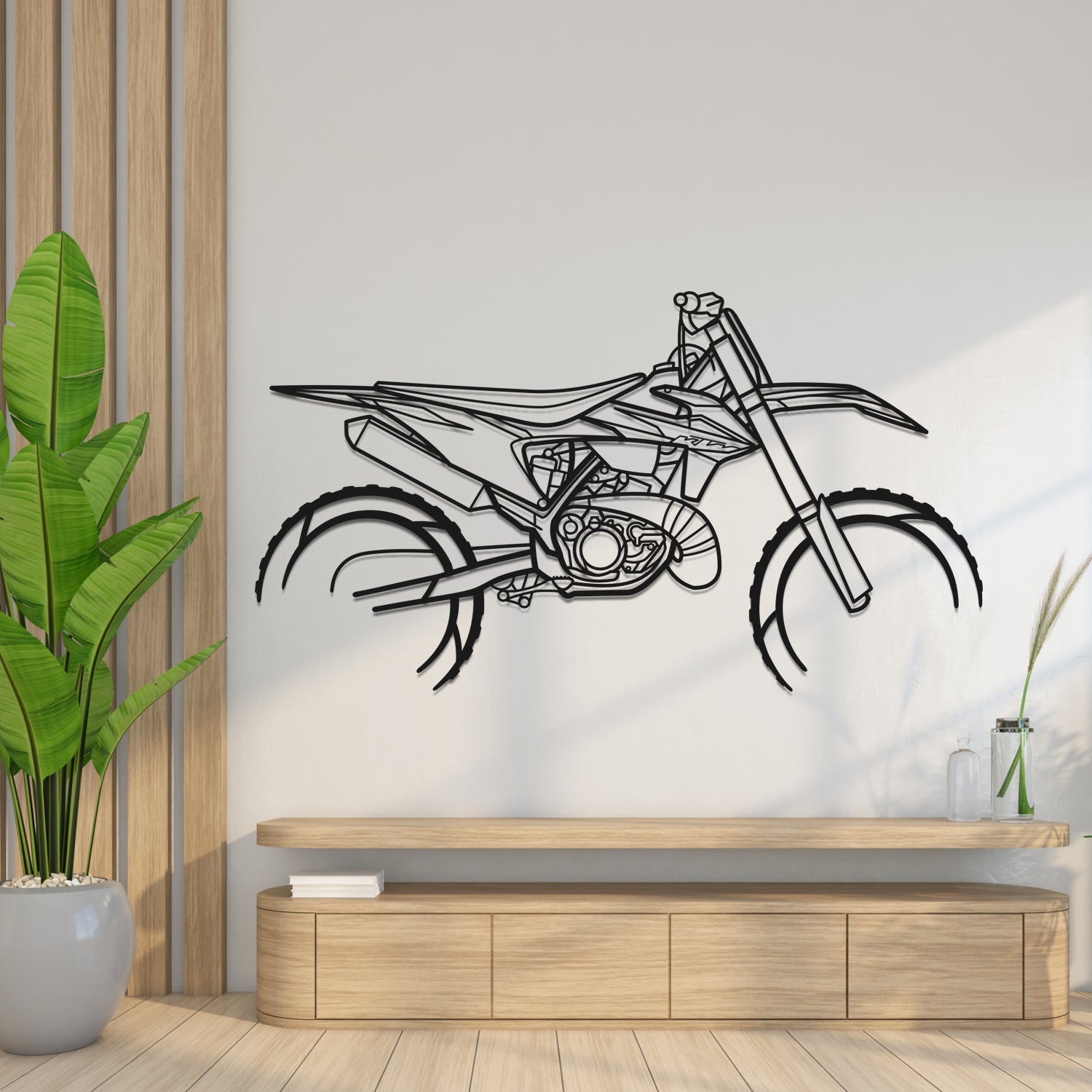 KTM EXC 300 2-Stroke - Metal Wall Silhouette