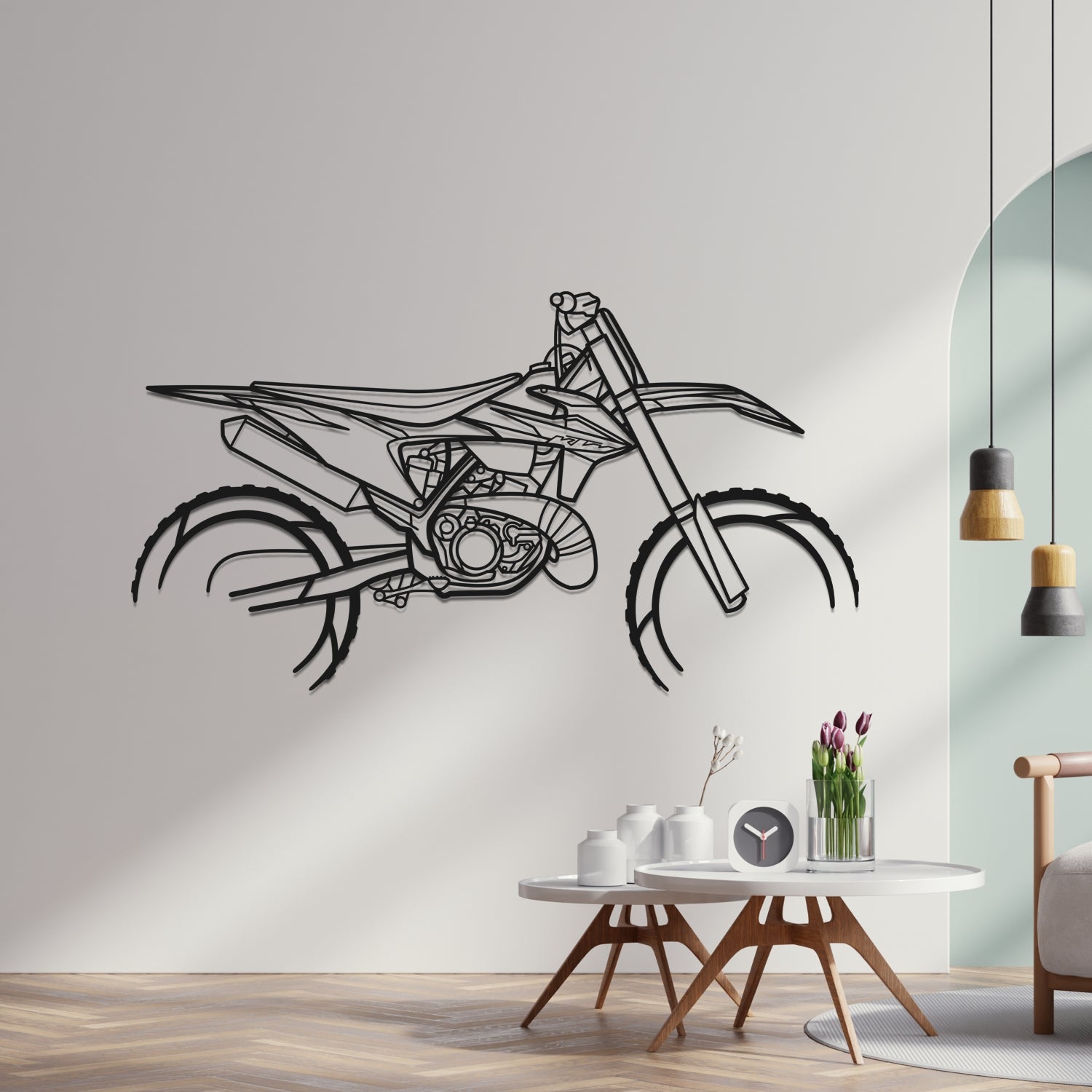 KTM EXC 300 2-Stroke - Metal Wall Silhouette