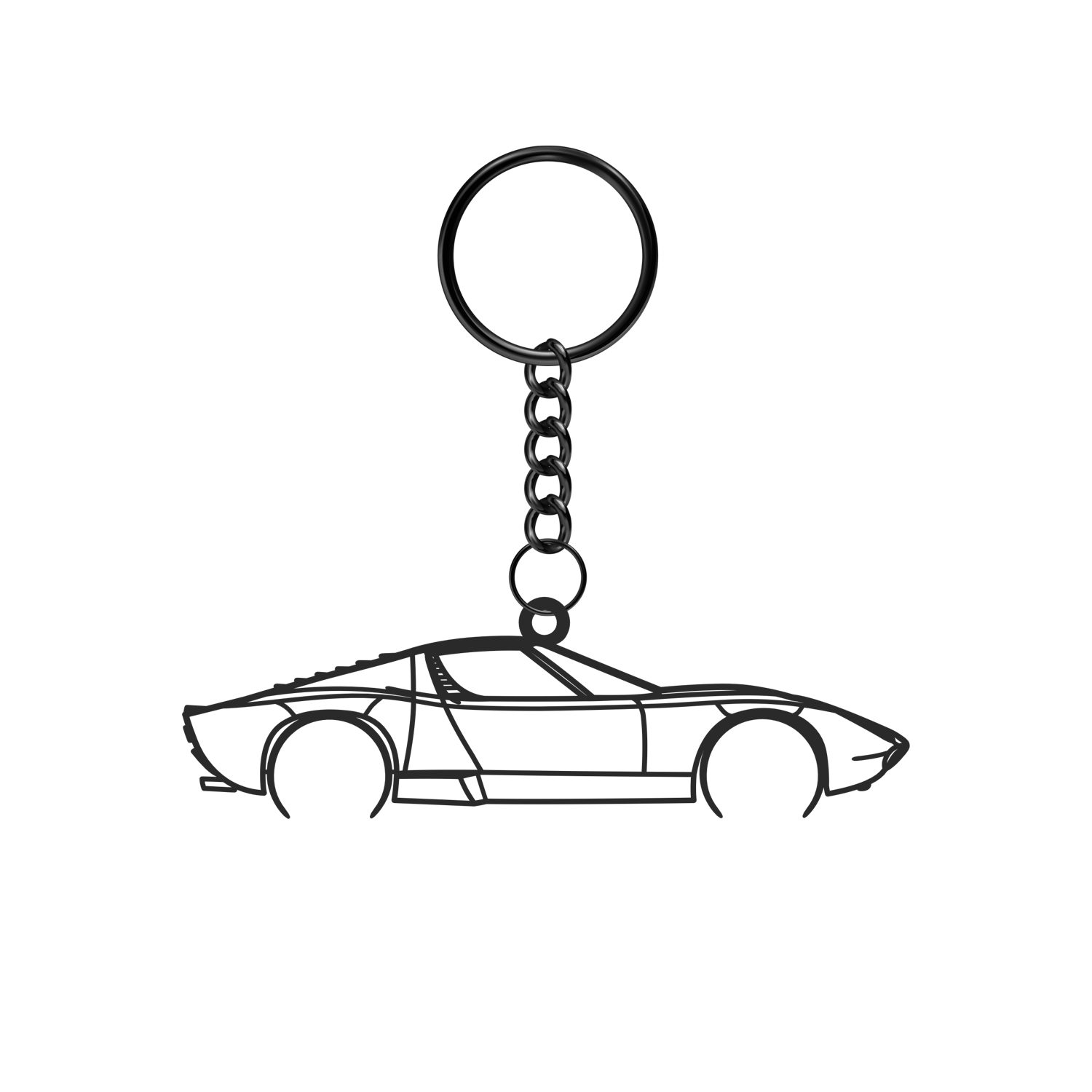 Lamborghini Miura SV (1971-1973) - Metal Keychain