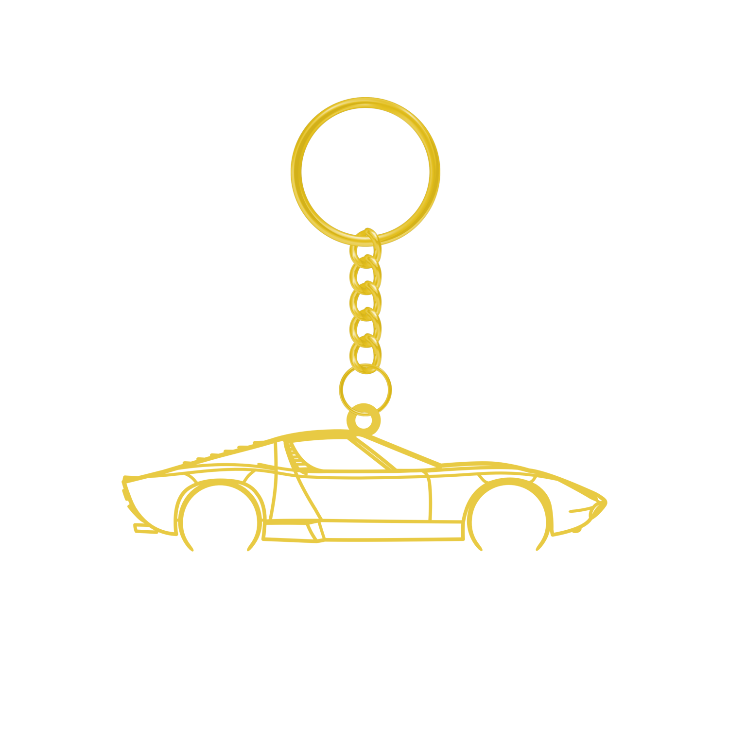 Lamborghini Miura SV (1971-1973) - Metal Keychain