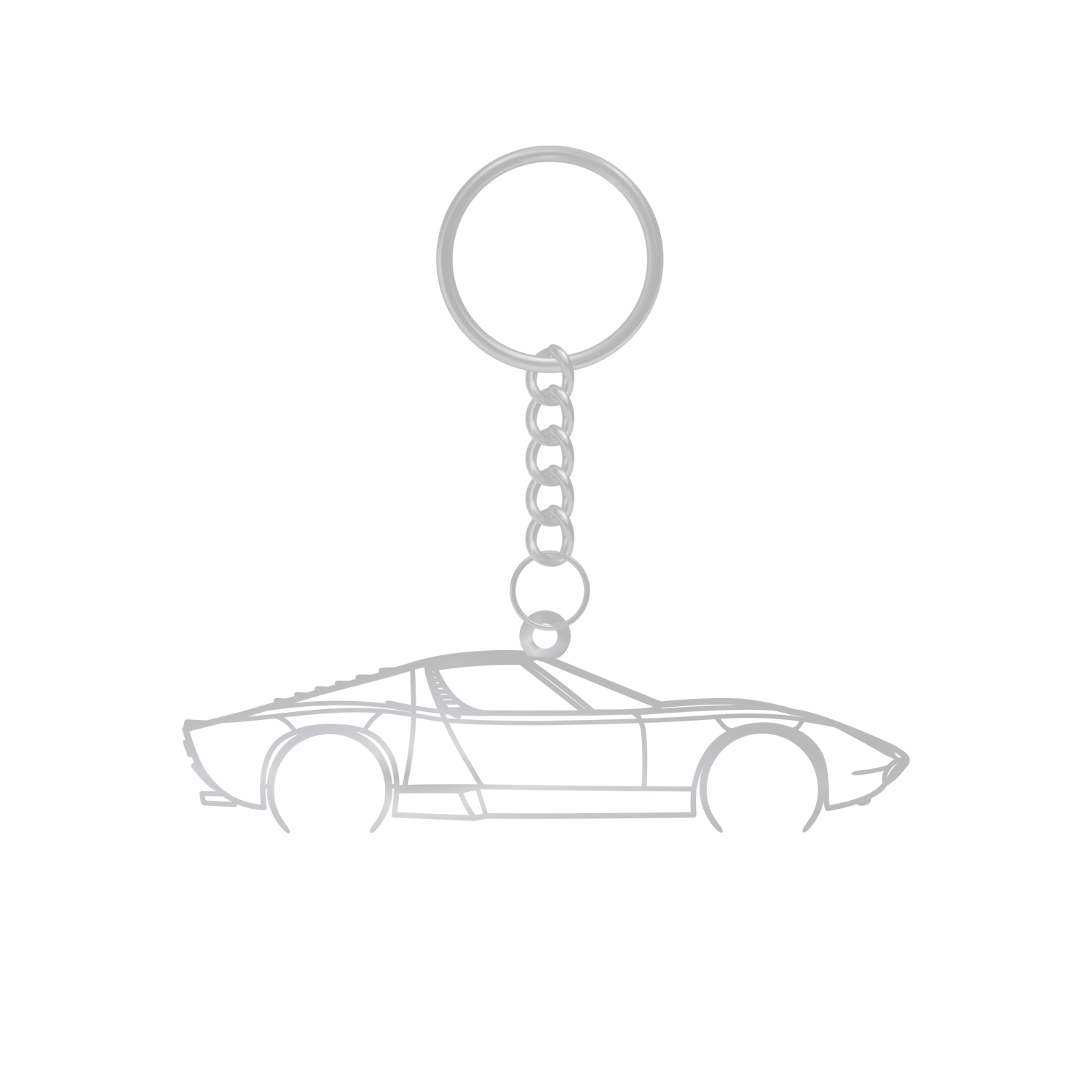 Lamborghini Miura SV (1971-1973) - Metal Keychain