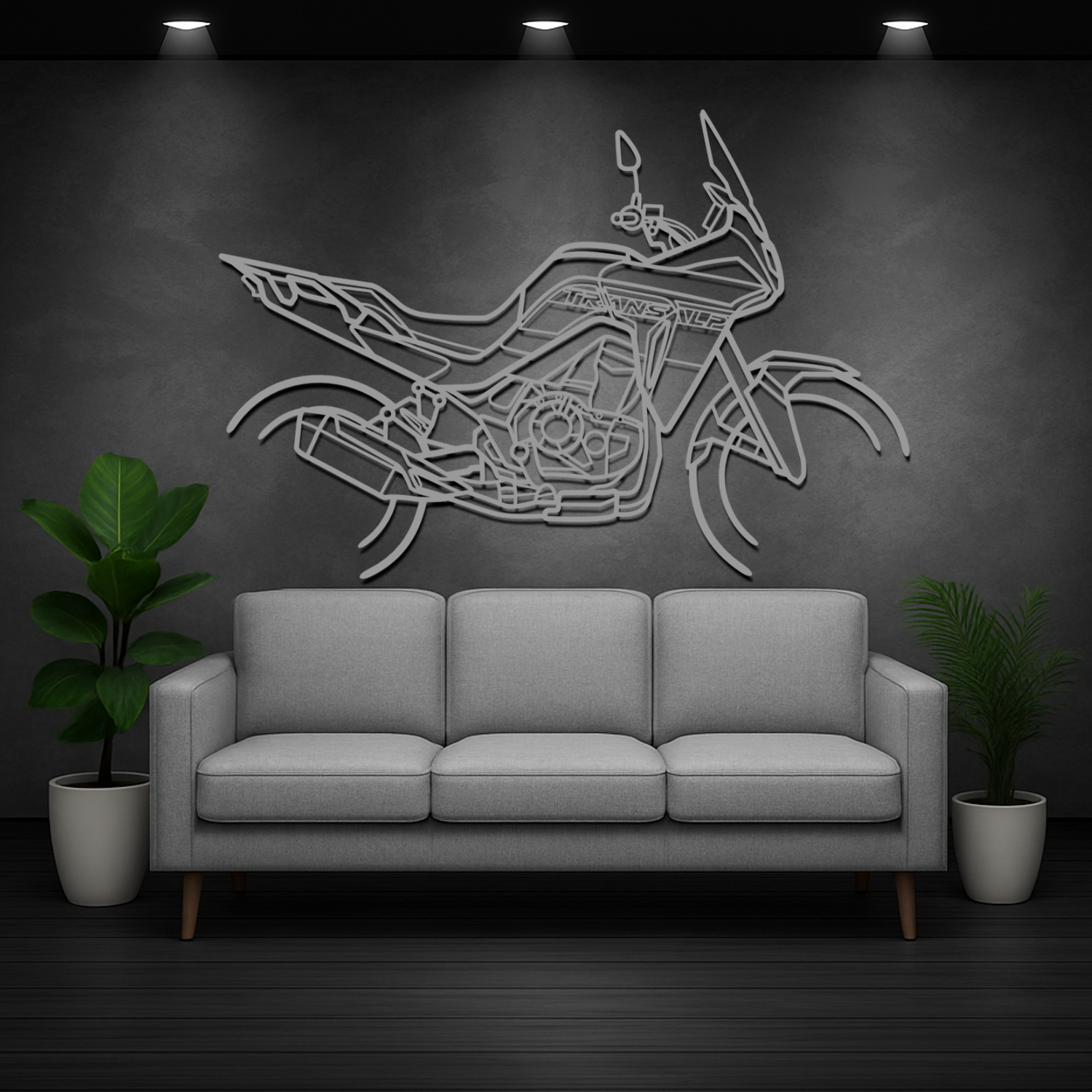 Honda XL750 Transalp (2022–2025) - Silhueta de Metal