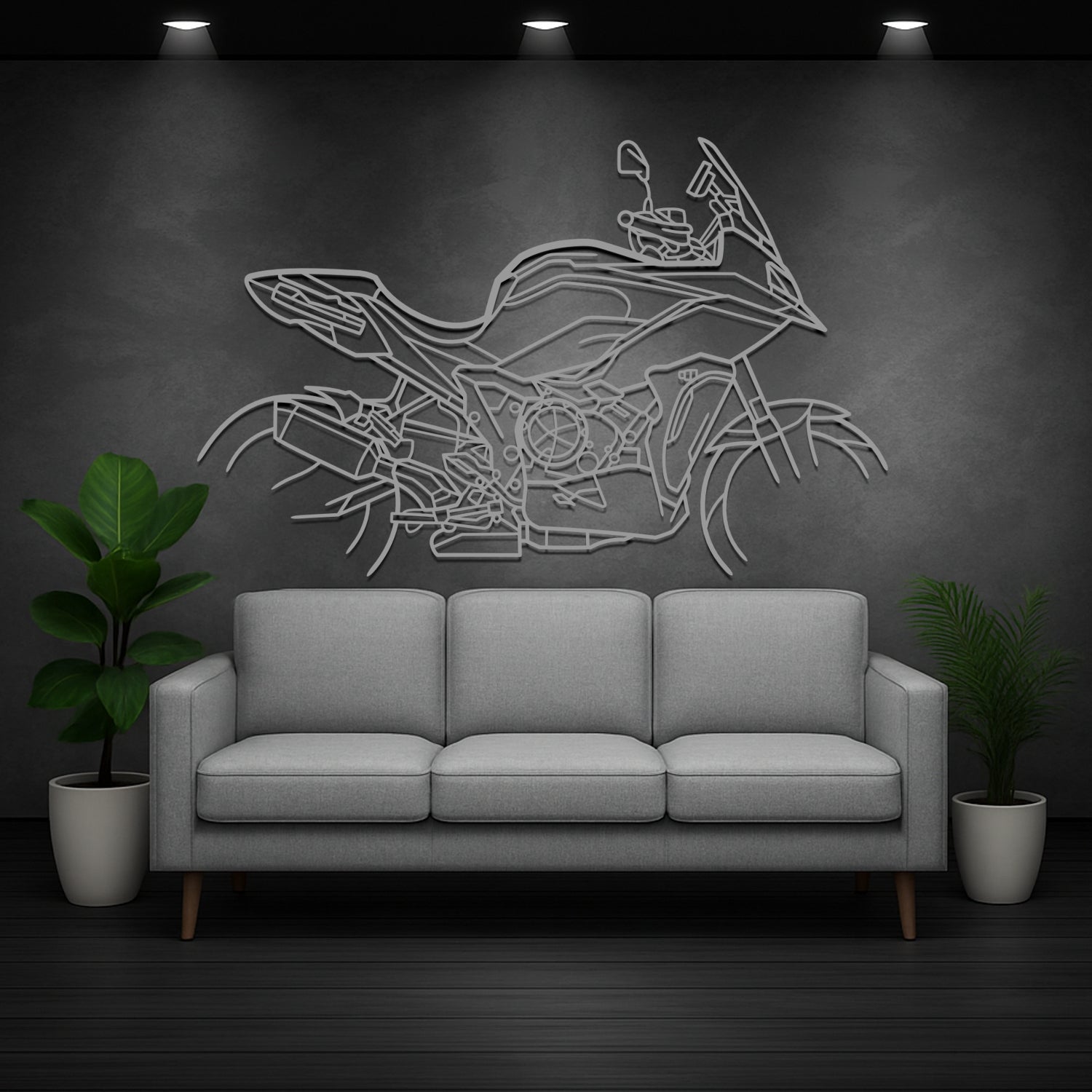 BMW M 1000 XR (2025) - Silhueta de Metal