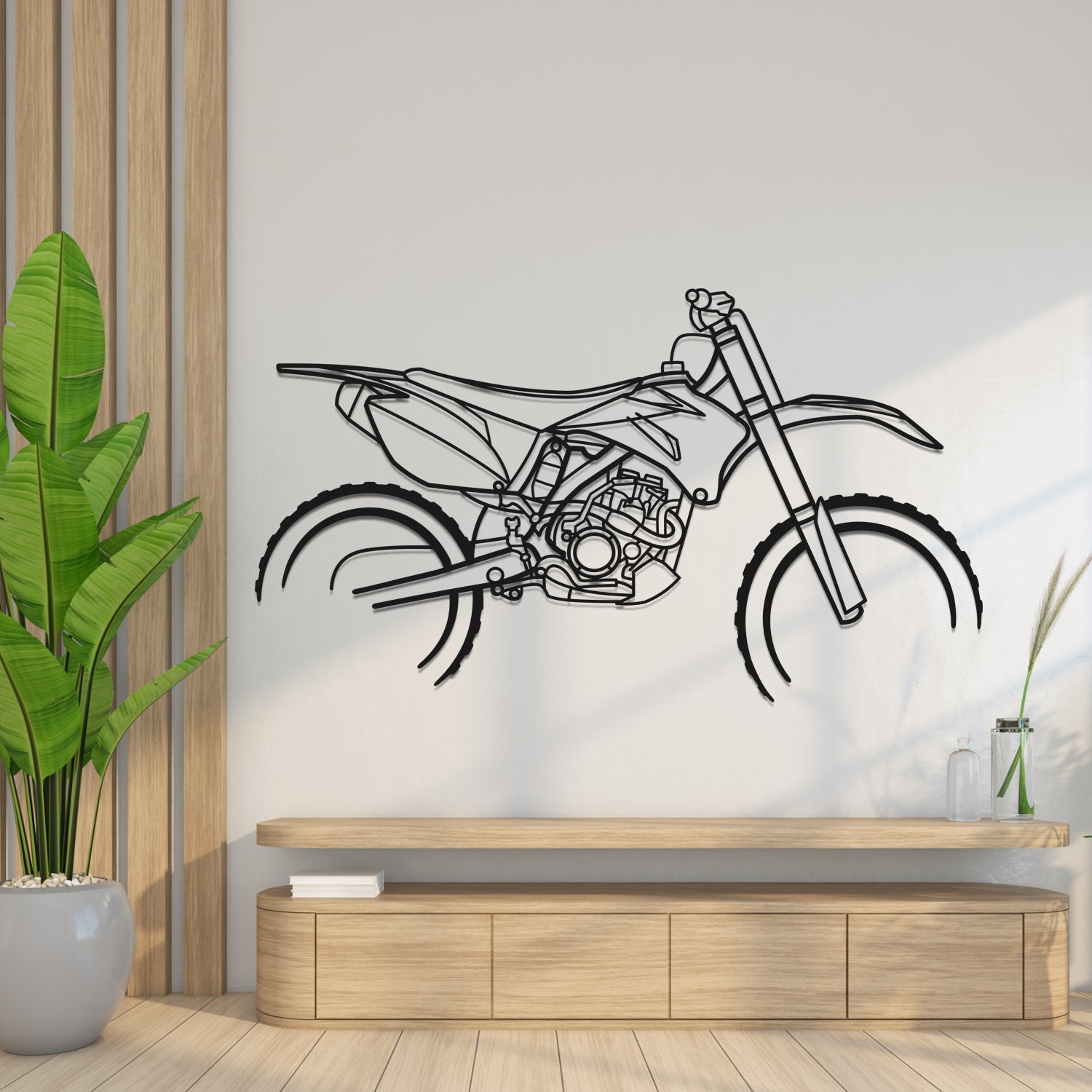 Yamaha YZF250F 2007 - Metal Wall Silhouette