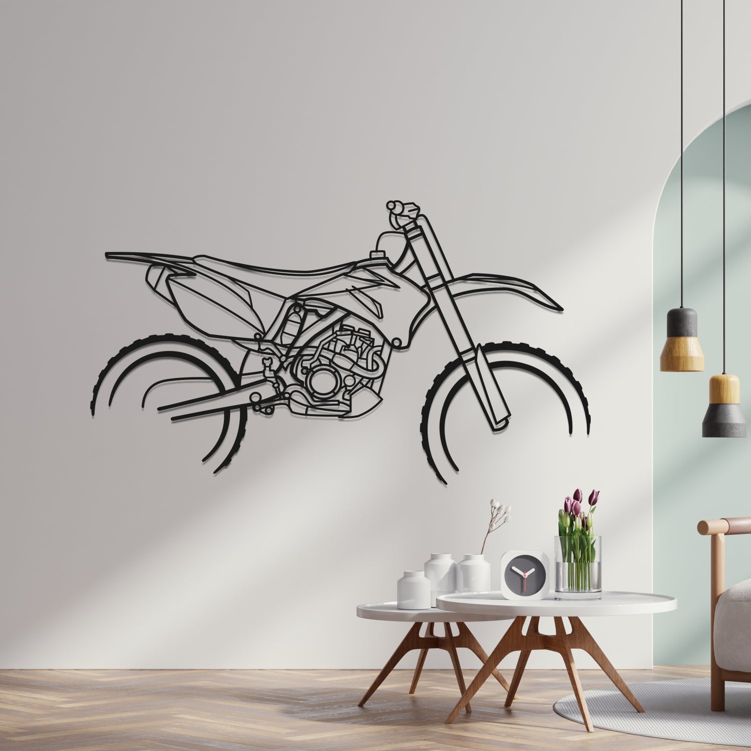 Yamaha YZF250F 2007 - Metal Wall Silhouette