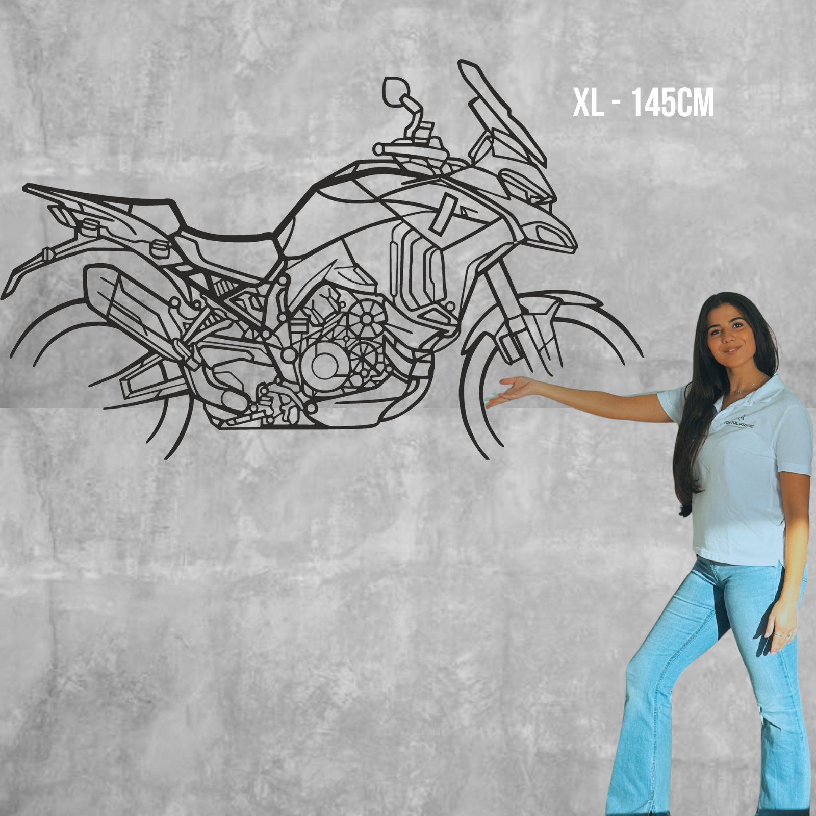 Custom MotoGP Motorcycle Design - Metal Silhouette
