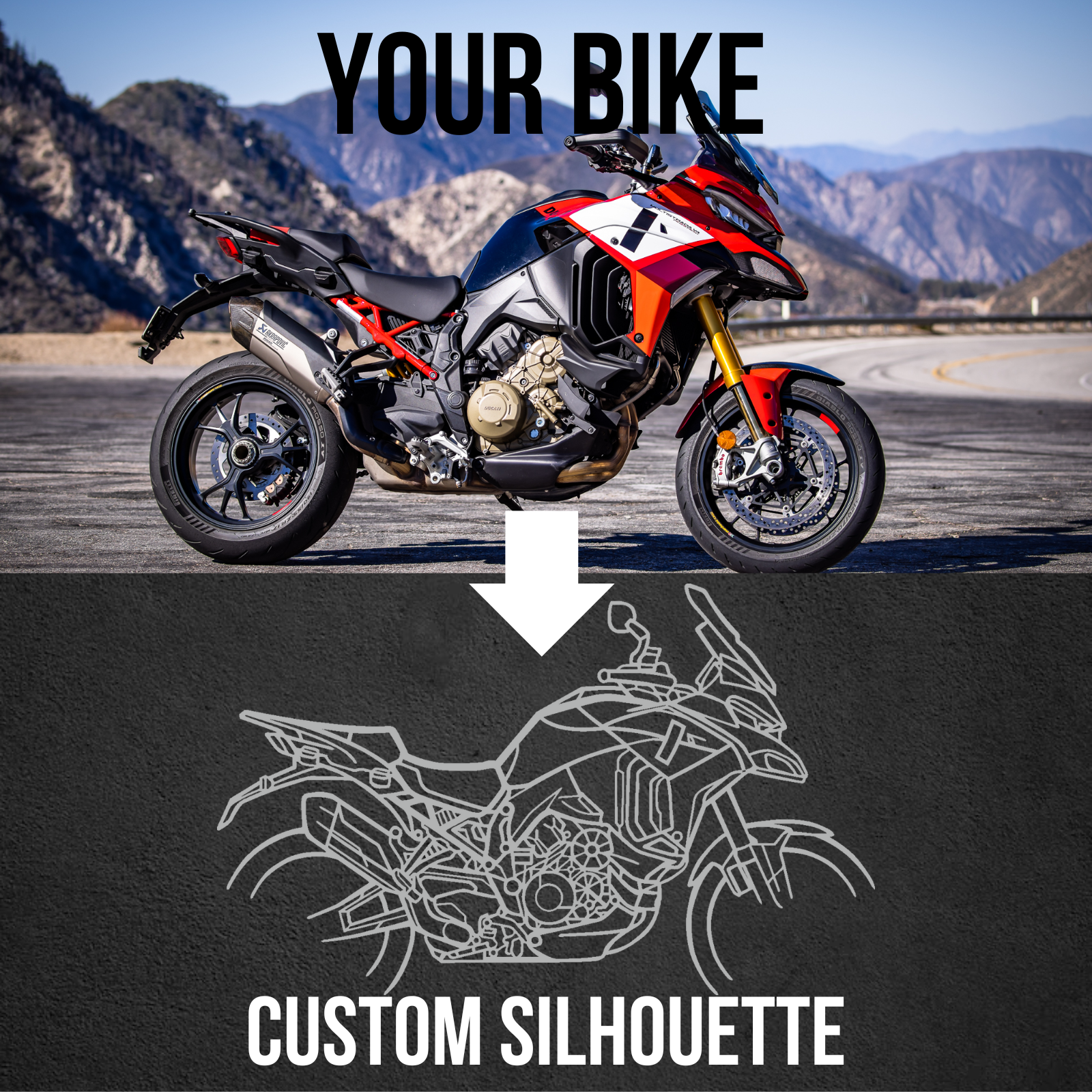 Design Mota Personalizado - Silhueta de Metal