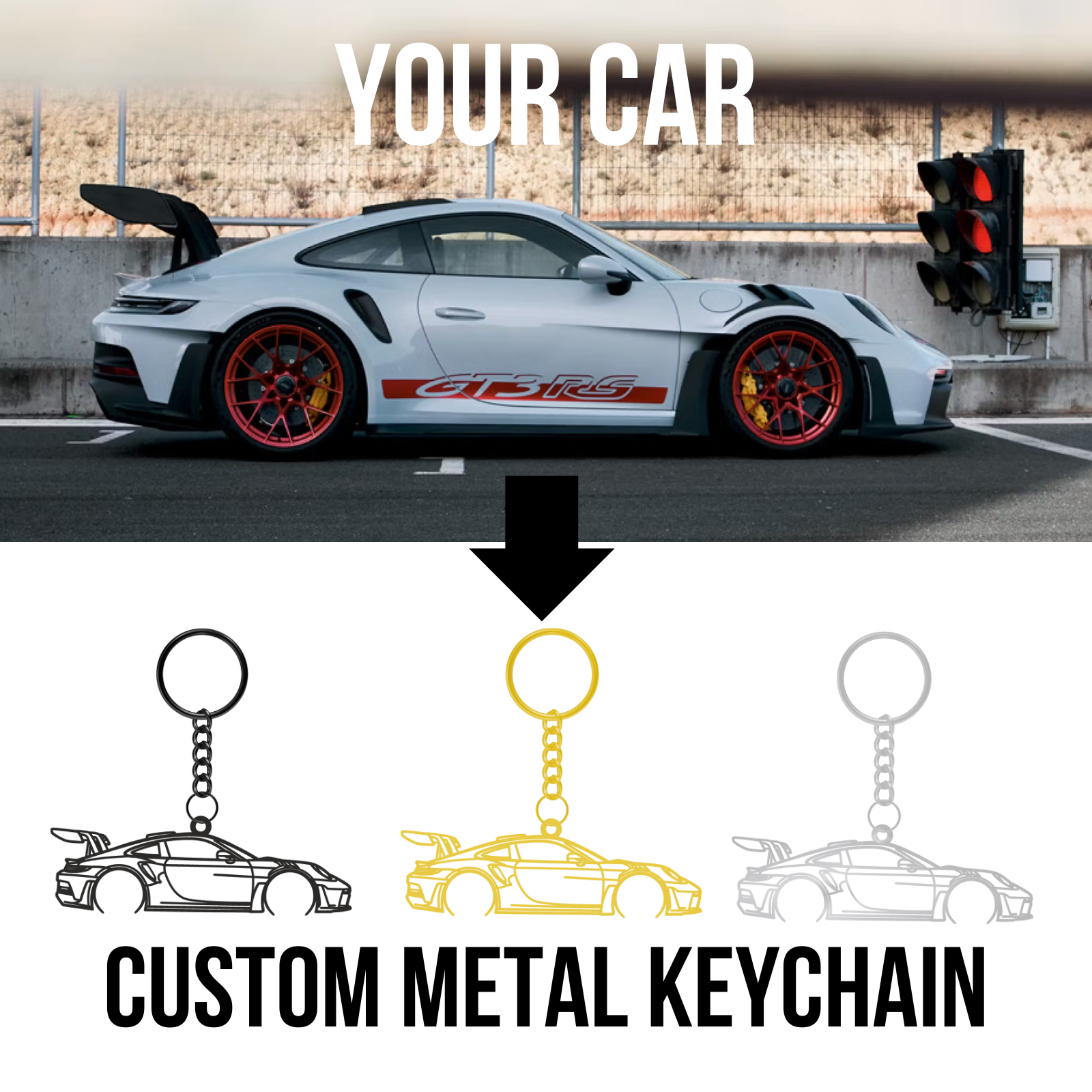 Custom Car Design - Metal Silhouette