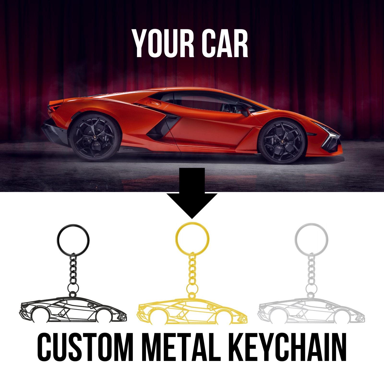 Custom Car Design - Metal Silhouette