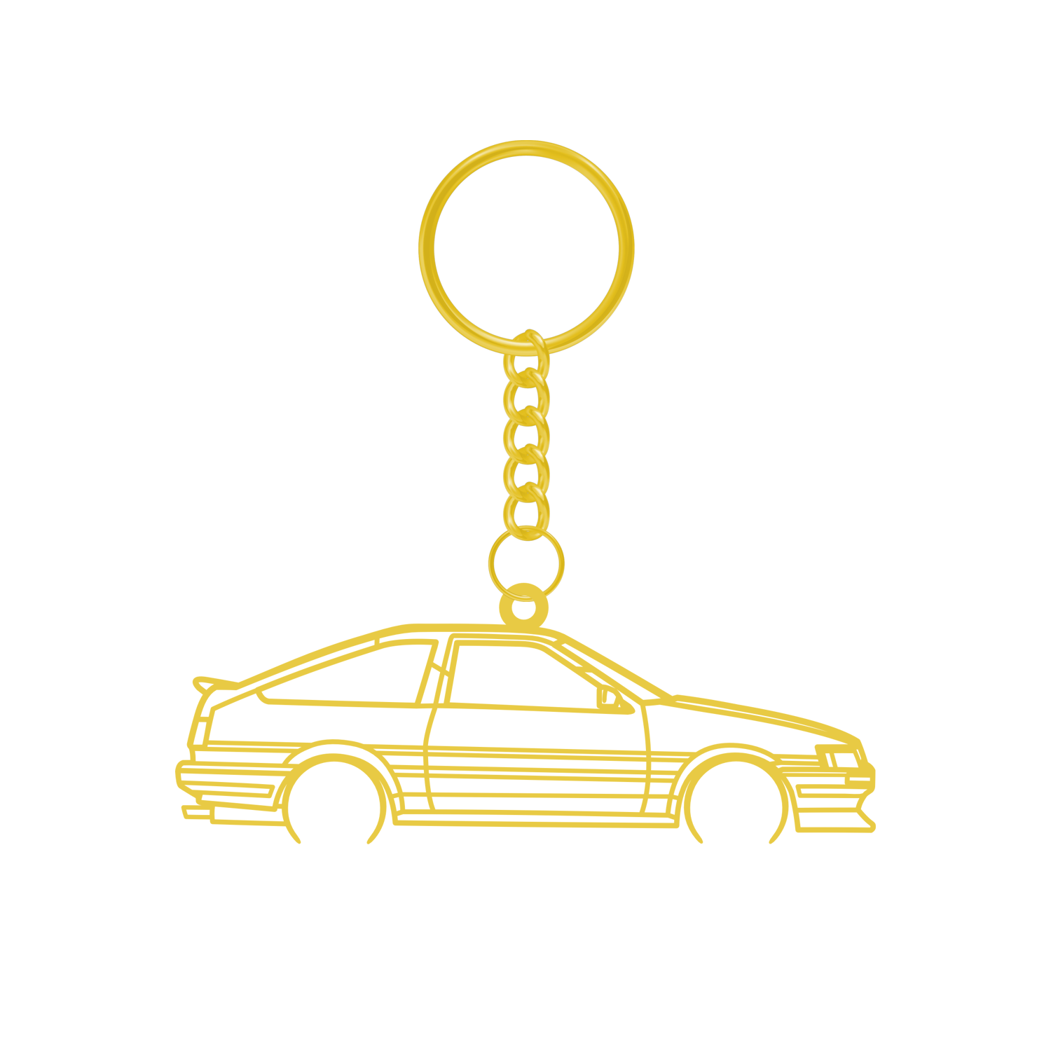 Toyota Corolla AE85 Levin (1983-1987) - Metal Keychain