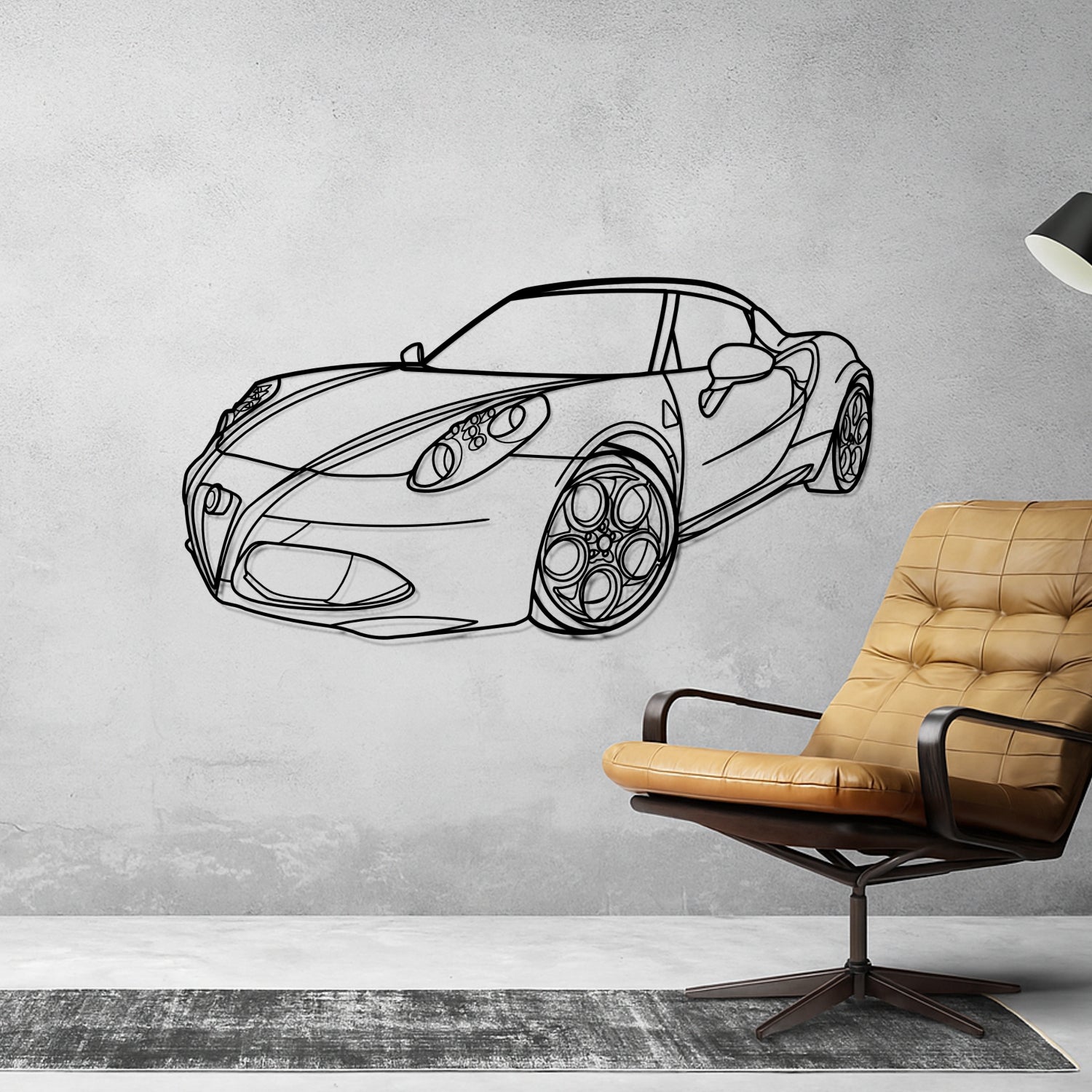 Caterham - 3D Perspective Front - Metal Silhouette